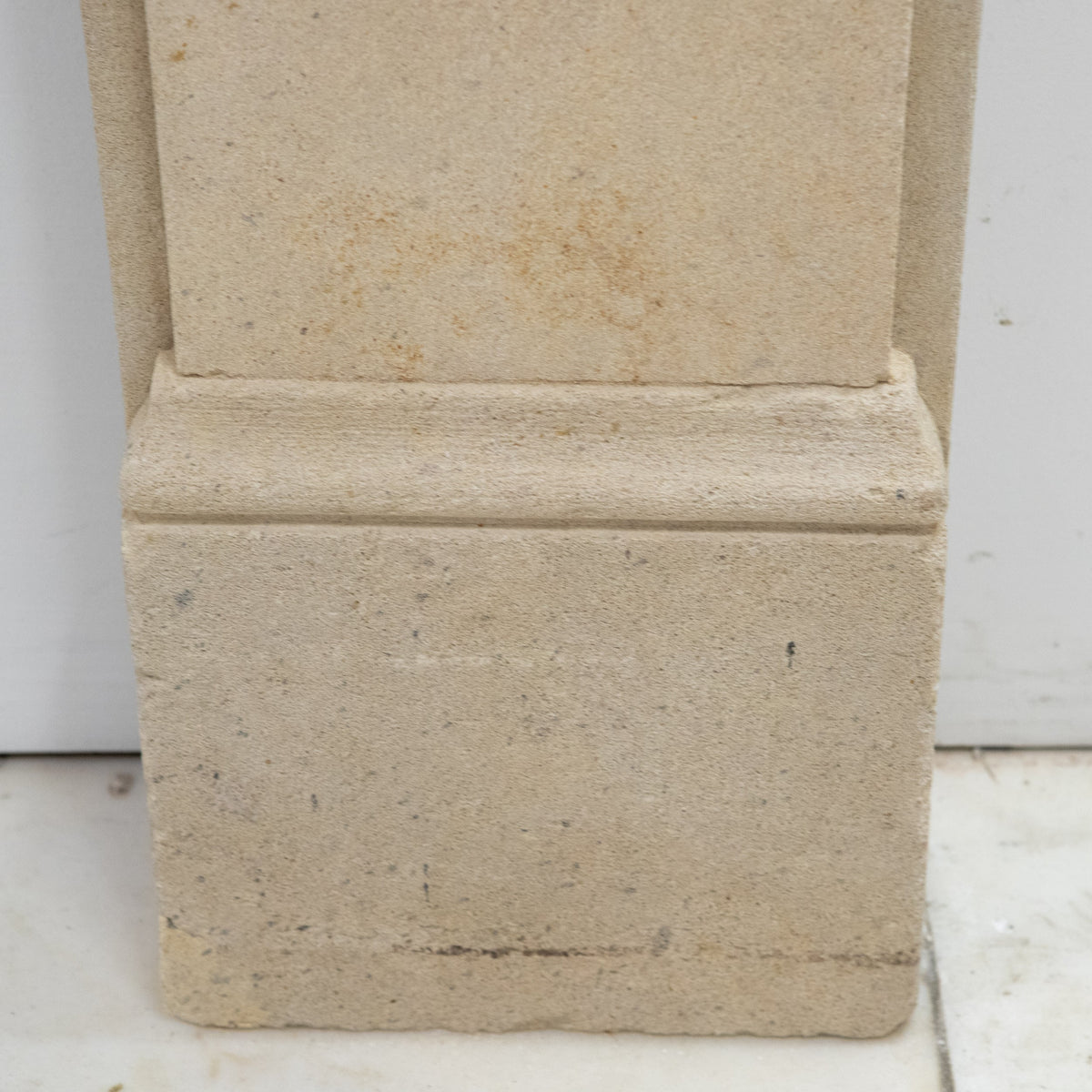 Antique Bath Stone Fireplace Surround With Corbels