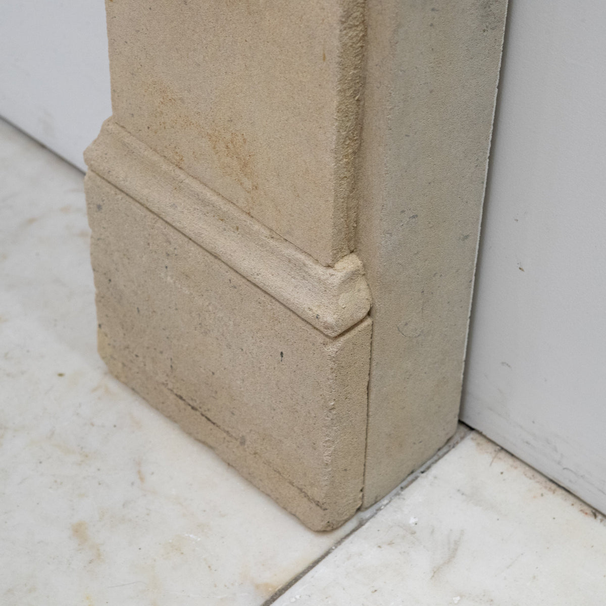 Antique Bath Stone Fireplace Surround With Corbels