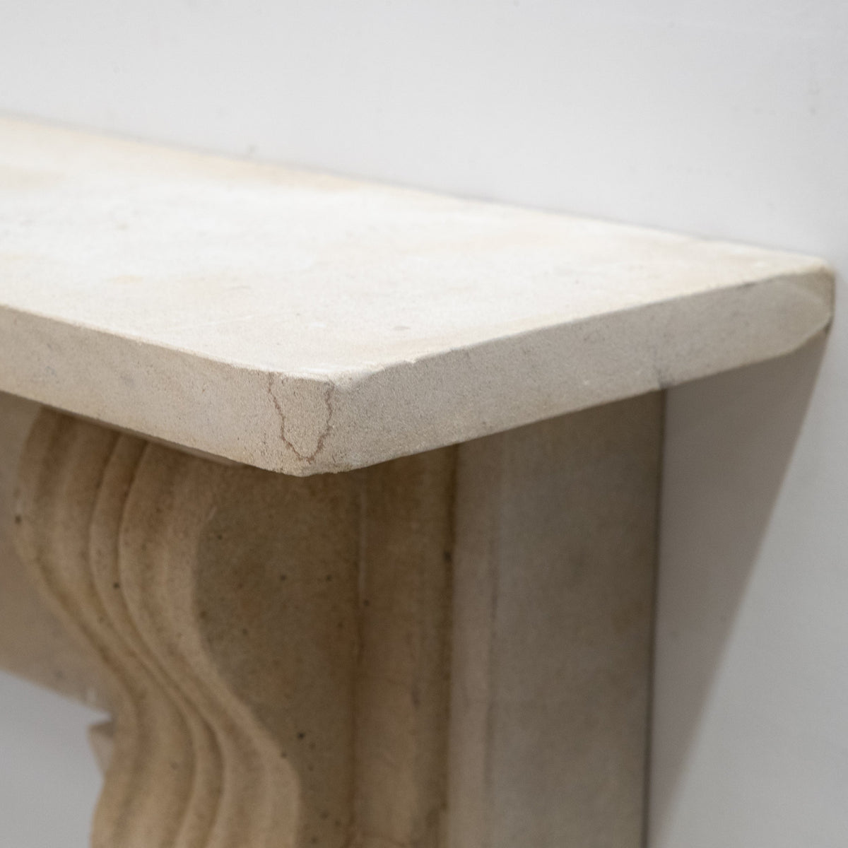 Antique Bath Stone Fireplace Surround With Corbels