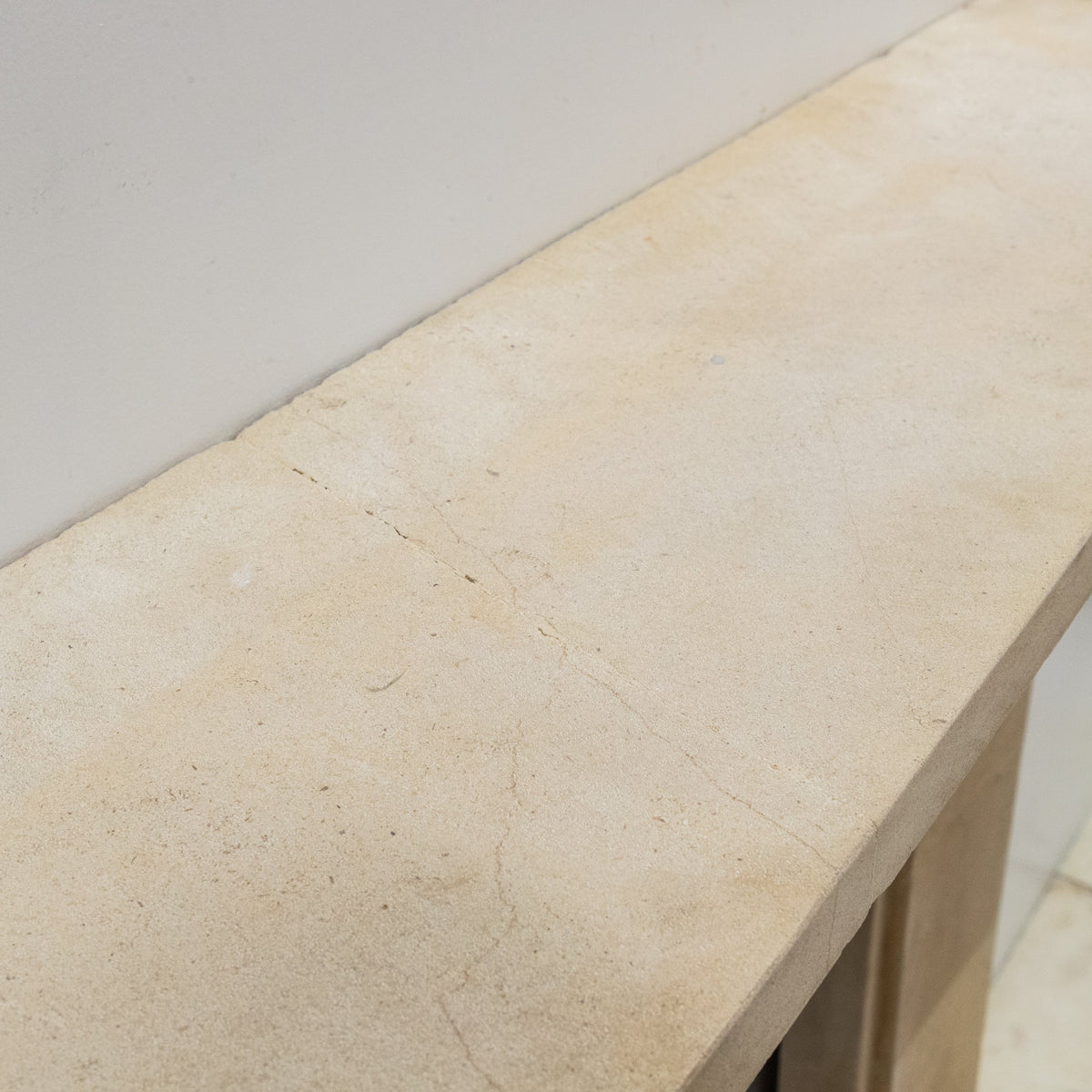 Antique Bath Stone Fireplace Surround With Corbels