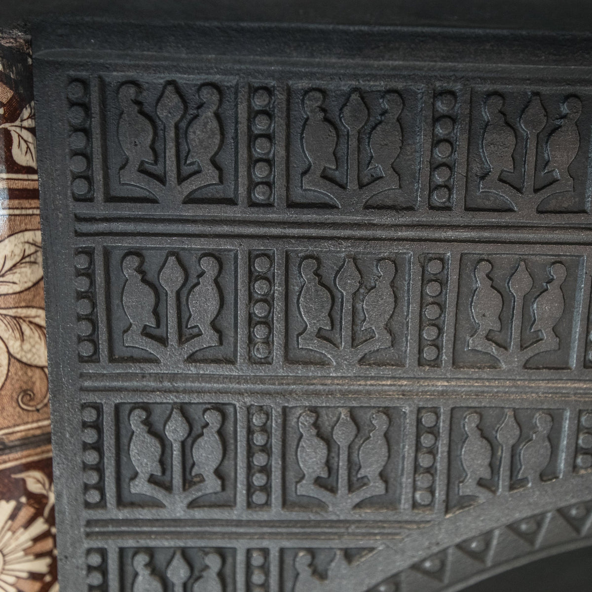 Antique Edwardian Tiled Cast Iron Insert | The Architectural Forum