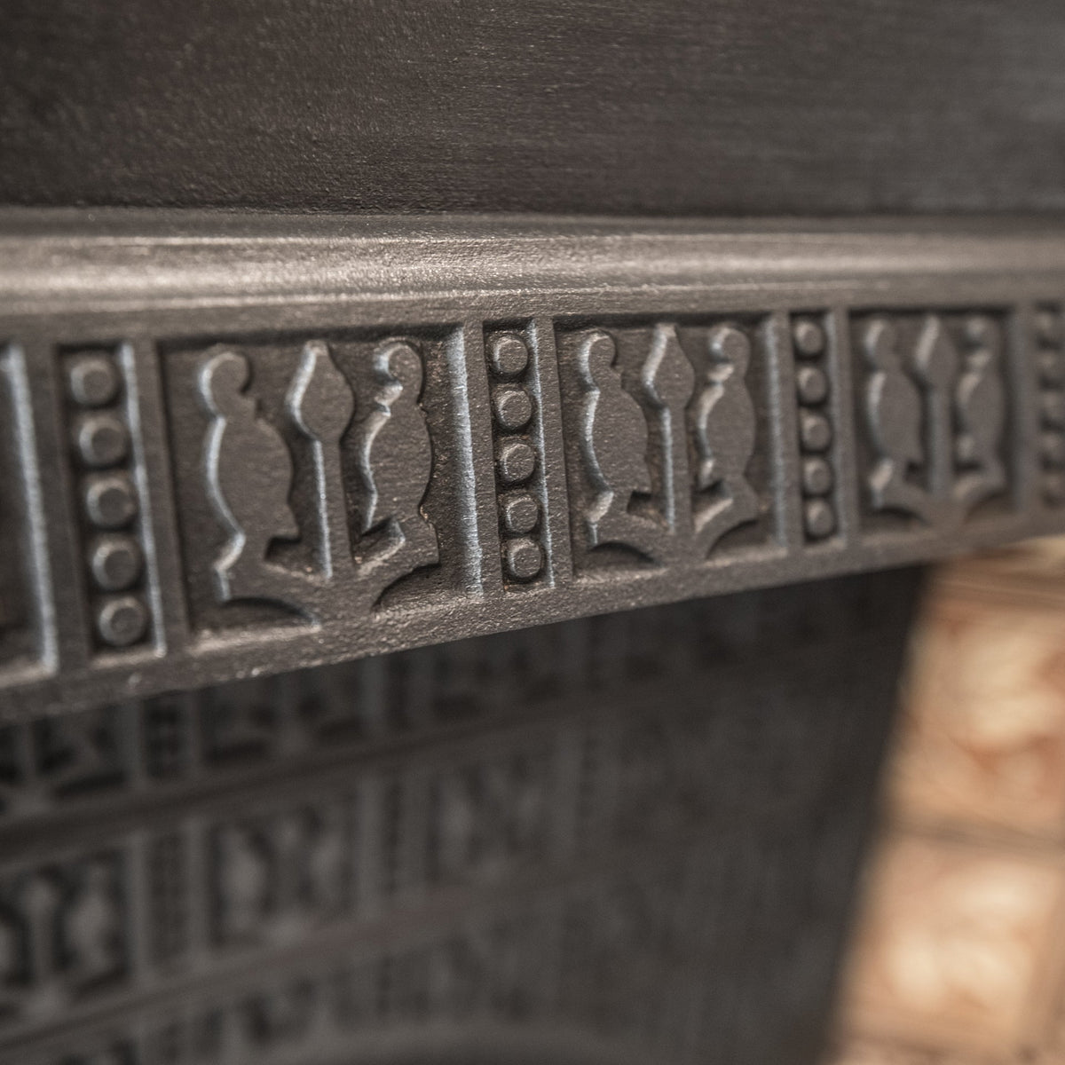 Antique Edwardian Tiled Cast Iron Insert | The Architectural Forum