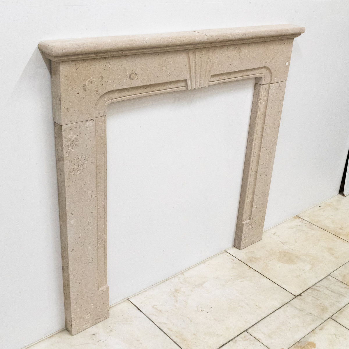 Reclaimed Portland Stone Art Deco Fireplace Surround | The Architectural Forum