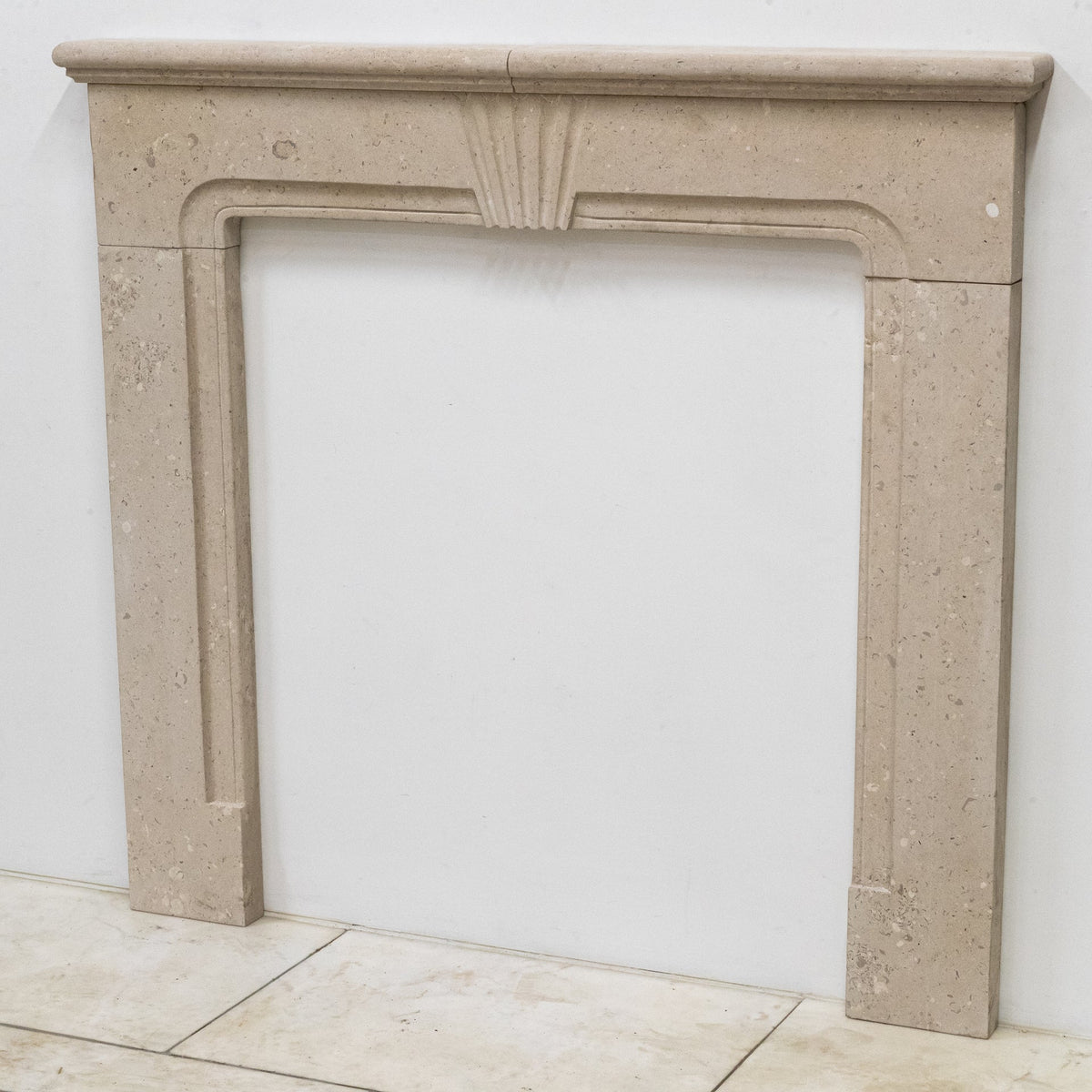 Reclaimed Portland Stone Art Deco Fireplace Surround | The Architectural Forum