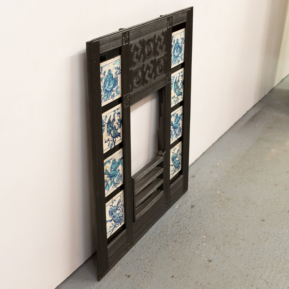 Antique Cast Iron Fireplace Thomas Jeckyll with Minton Tiles | Bishop &amp; Barnards