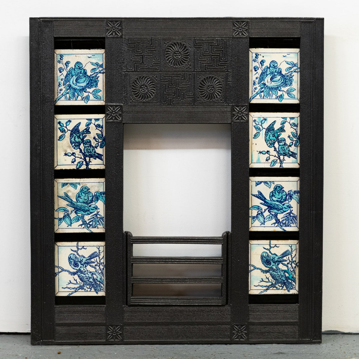 Antique Cast Iron Fireplace Thomas Jeckyll with Minton Tiles | Bishop &amp; Barnards | The Architectural Forum