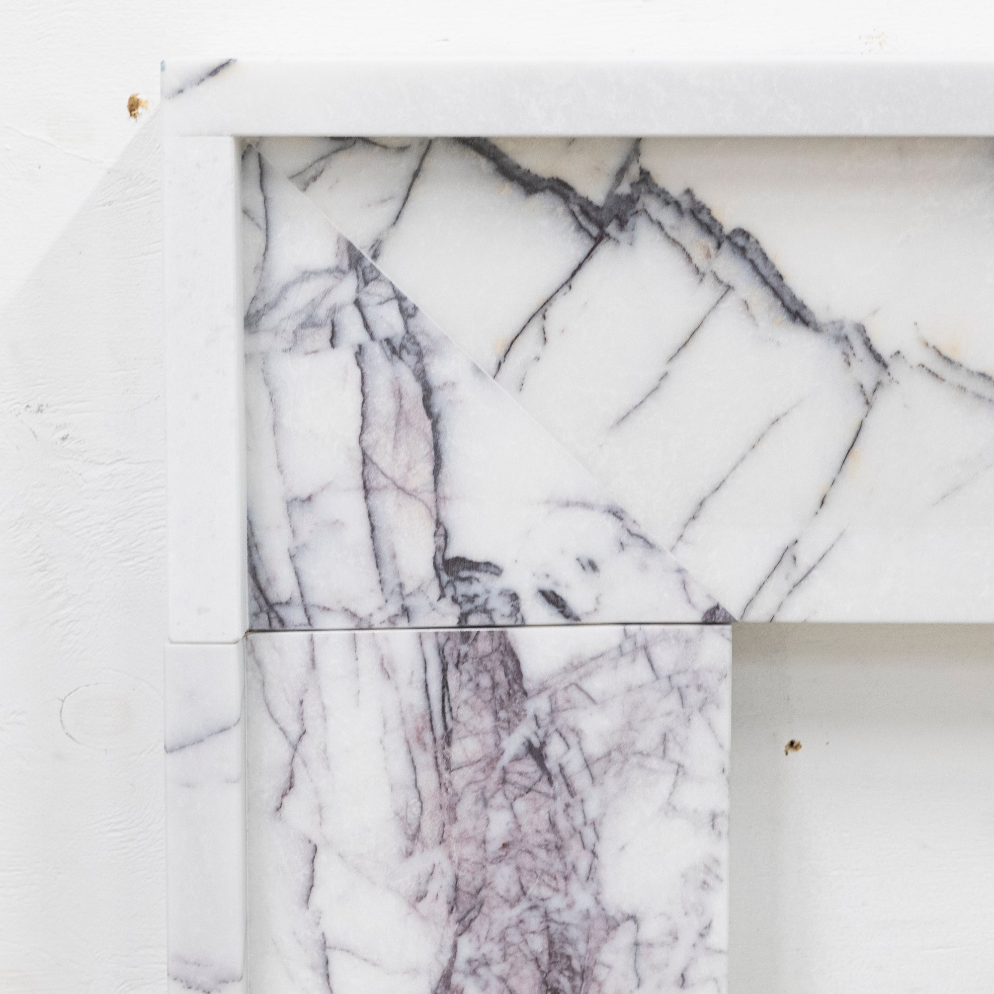 Reclaimed Contemporary Lilac Marble Fireplace Surround | The Architectural Forum