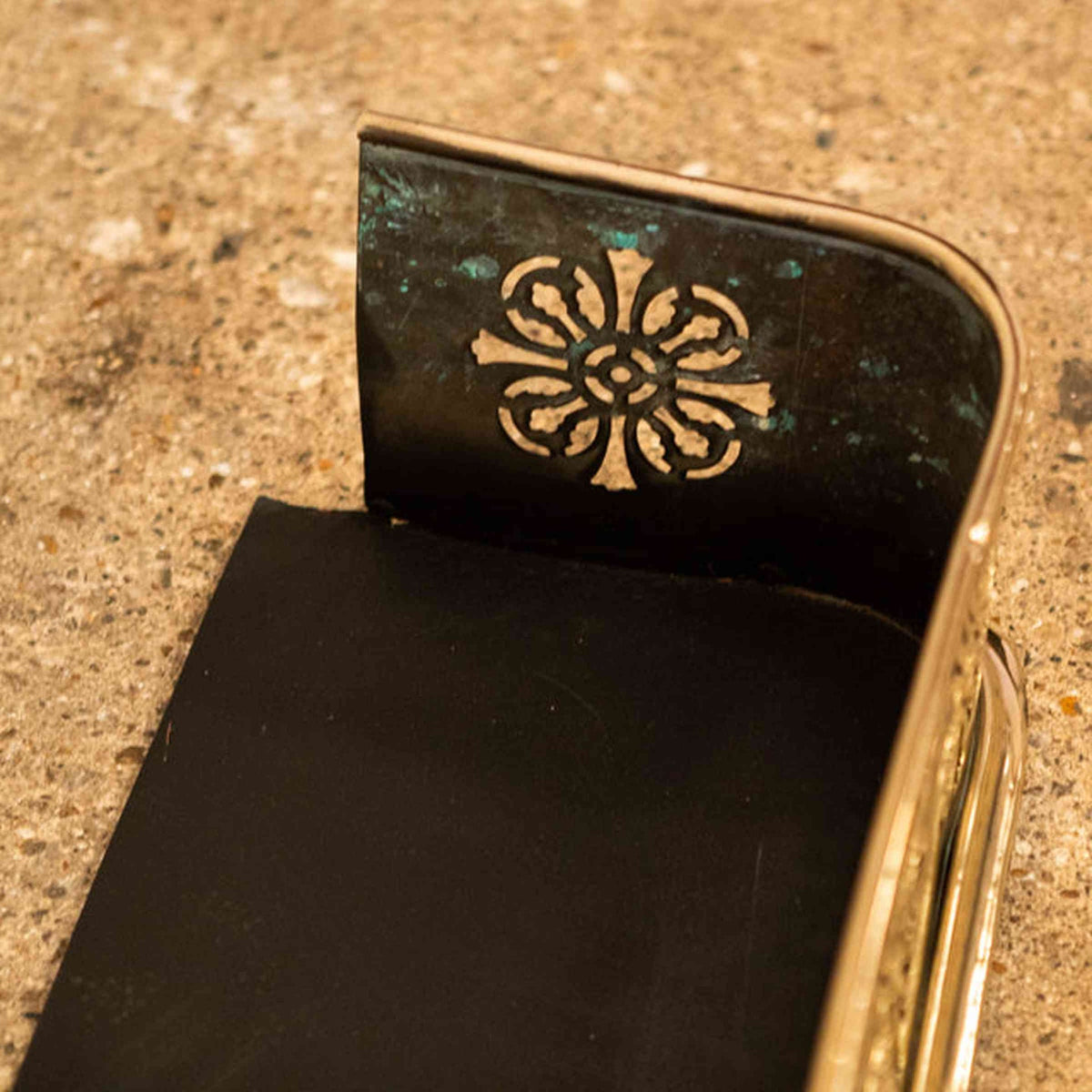 Antique Brass Fireplace Fender | The Architectural Forum