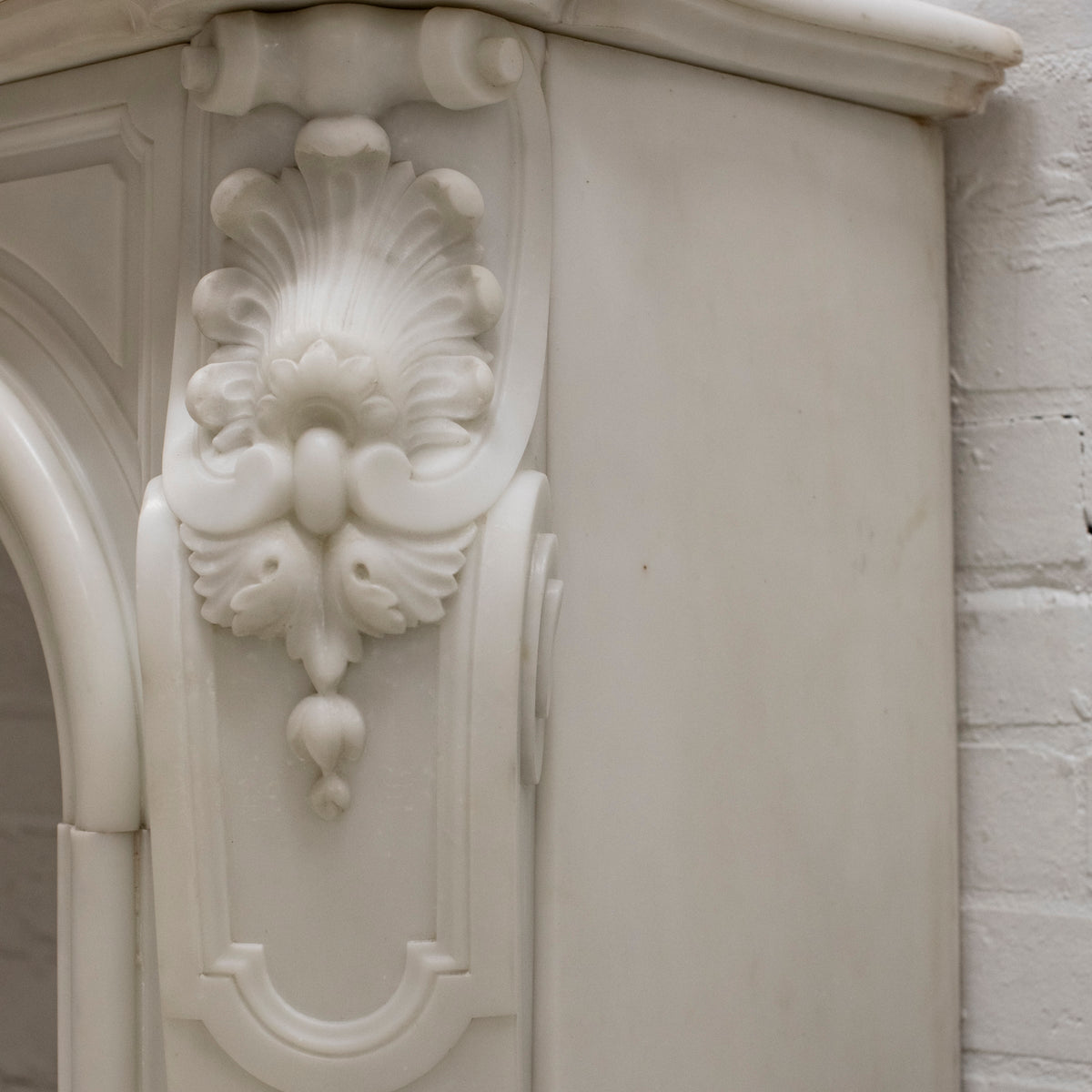 Antique Louis XV Rococo Style 19th Century Marble Fireplace | The Architectural Forum