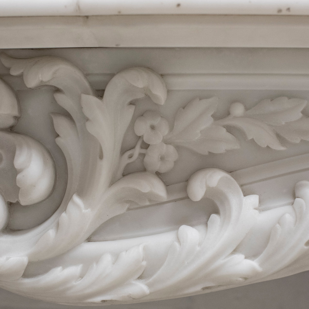 Antique Louis XV Rococo Style 19th Century Marble Fireplace | The Architectural Forum