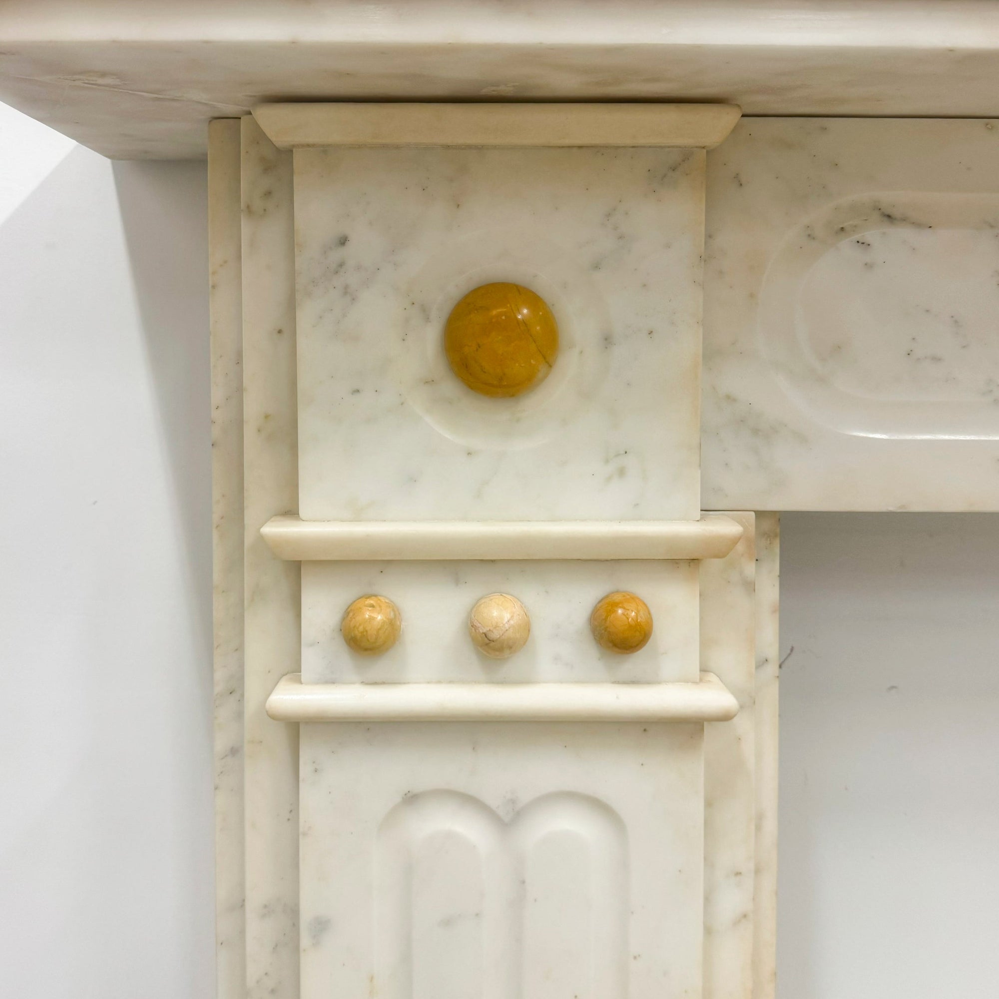 Antique Marble Fireplace in Carrara Marble | The Architectural Forum