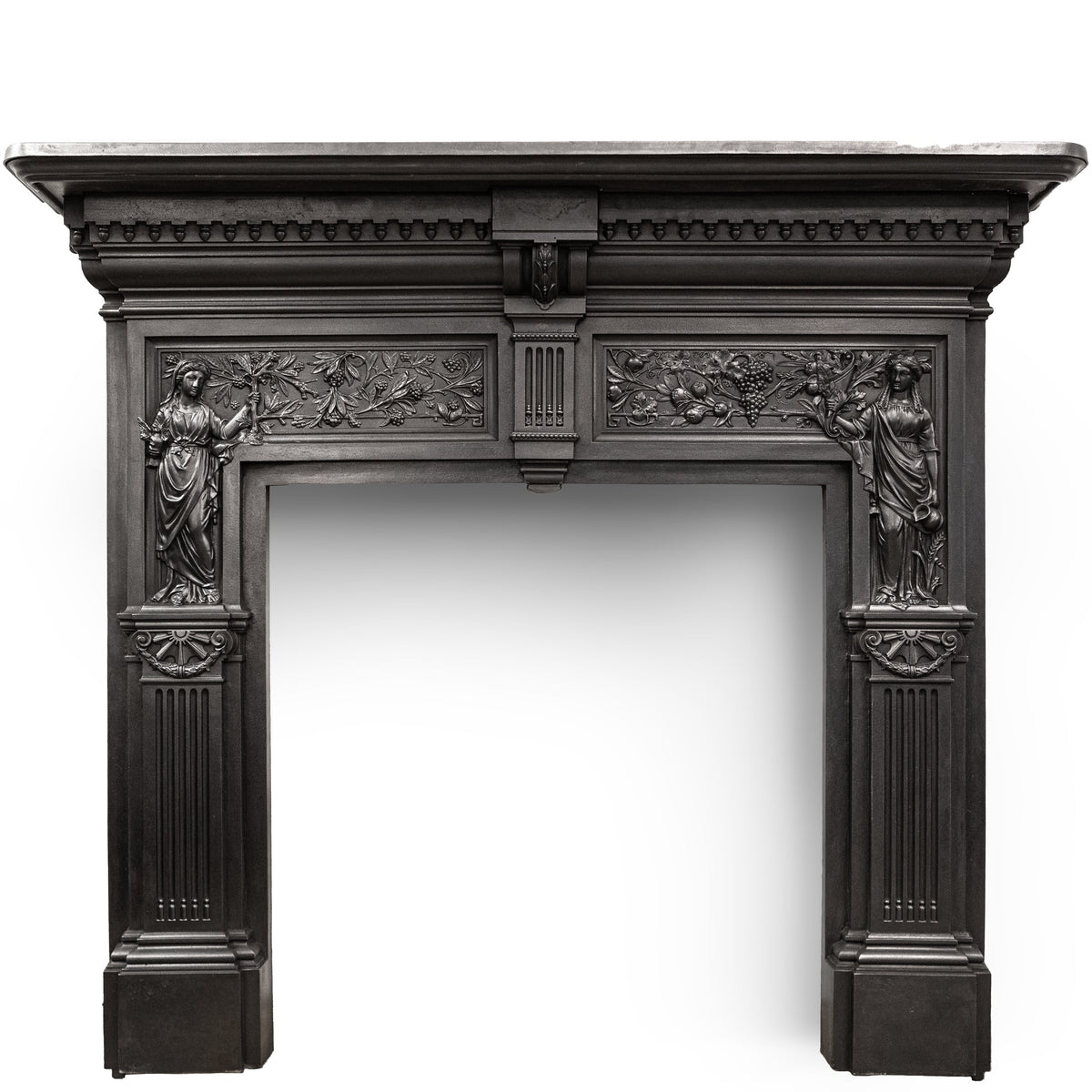Antique Peace and Plenty Cast Iron Fireplace Surround | The Architectural Forum