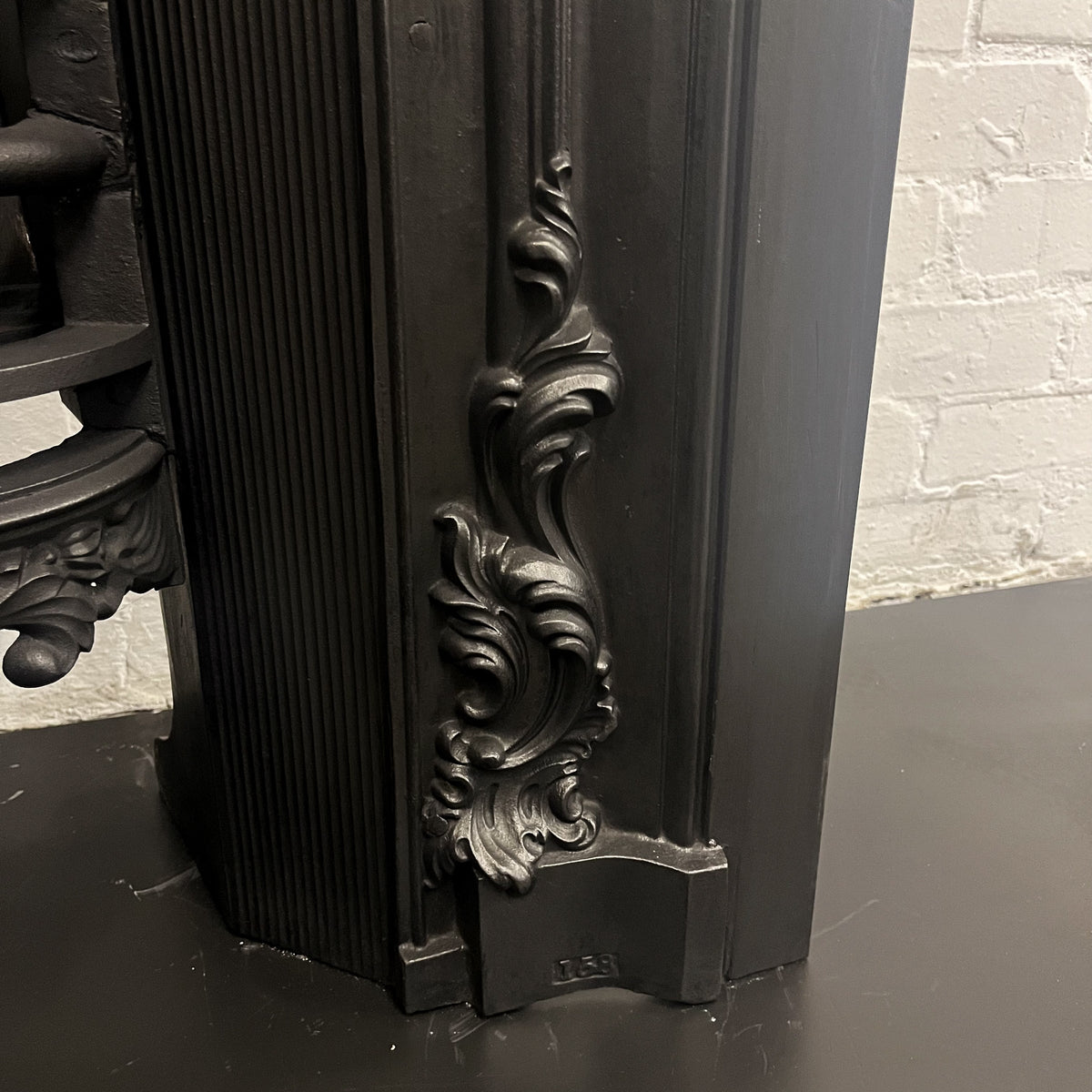 Antique Floral Georgian Cast Iron Hob Grate Insert | The Architectural Forum