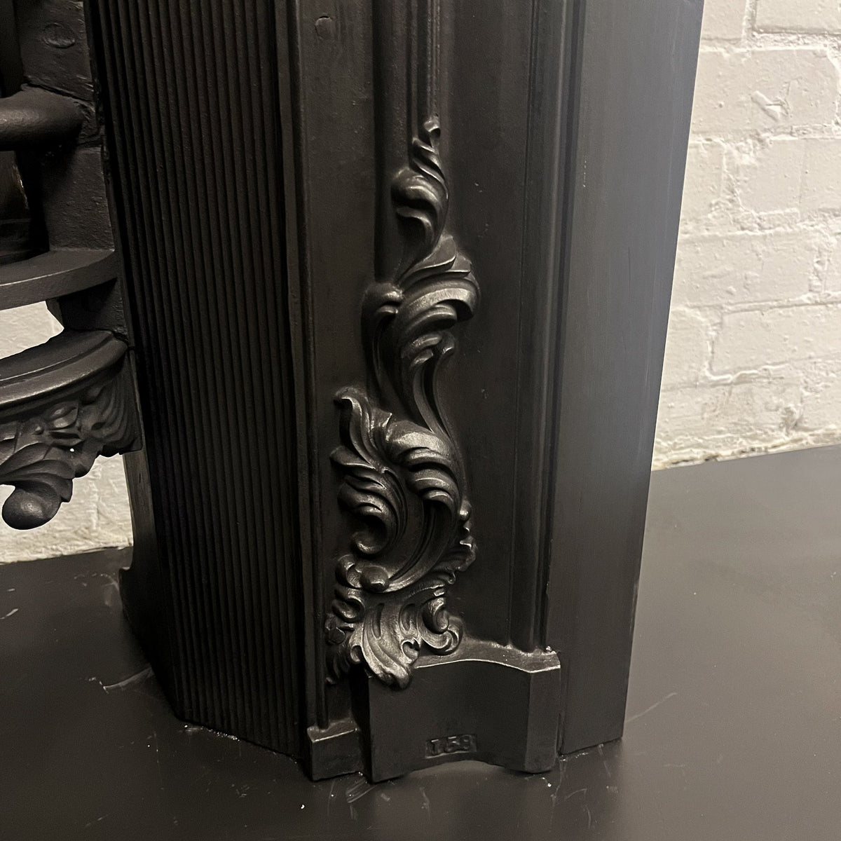 Antique Floral Georgian Cast Iron Hob Grate Insert | The Architectural Forum