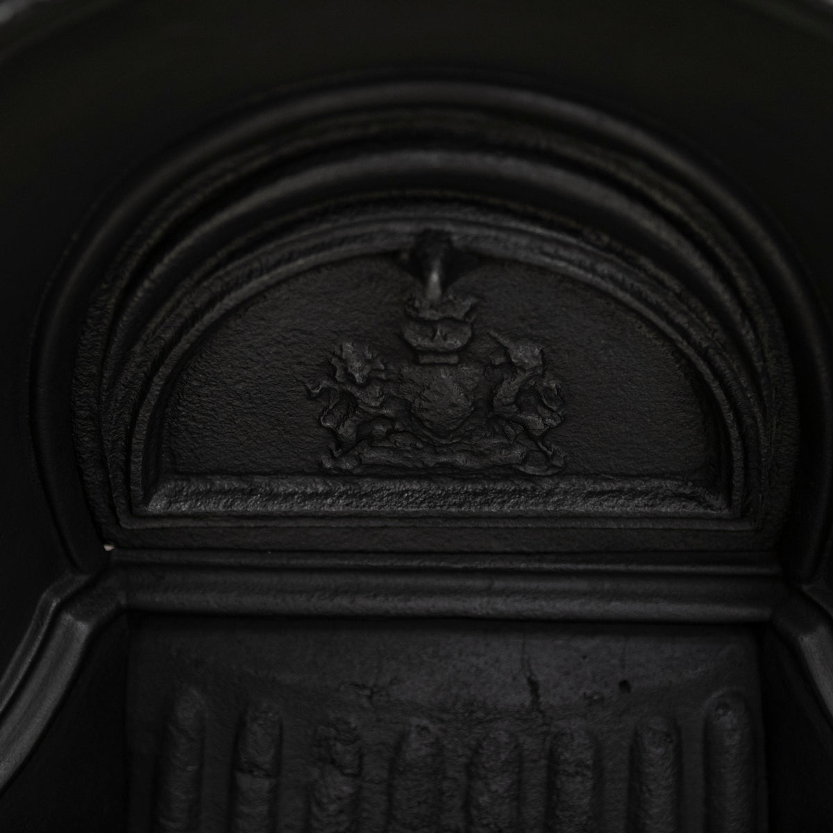 Antique Victorian Cast Iron Arched Fireplace Insert