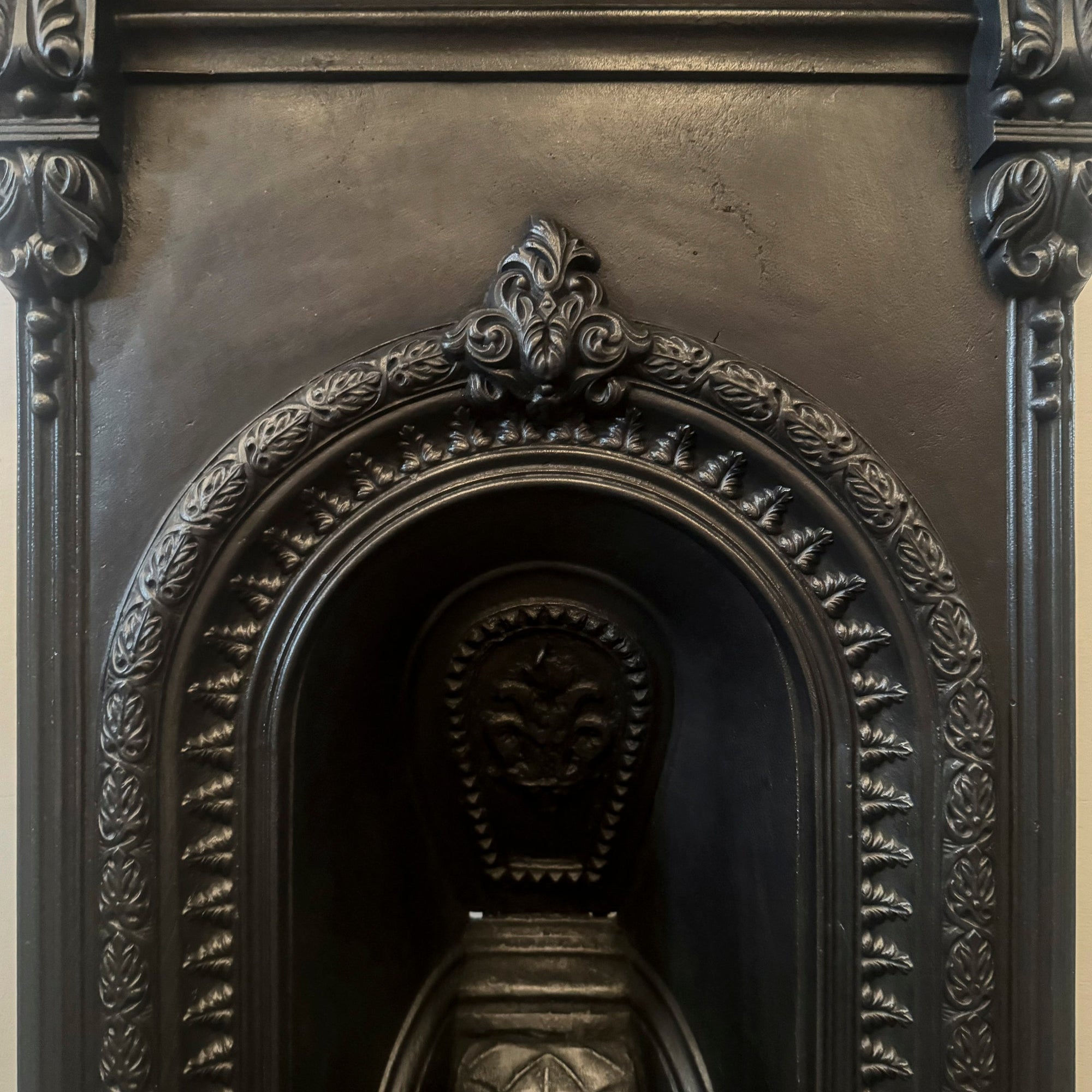 Antique Victorian Cast Iron Arched Combination Fireplace | The Architectural Forum