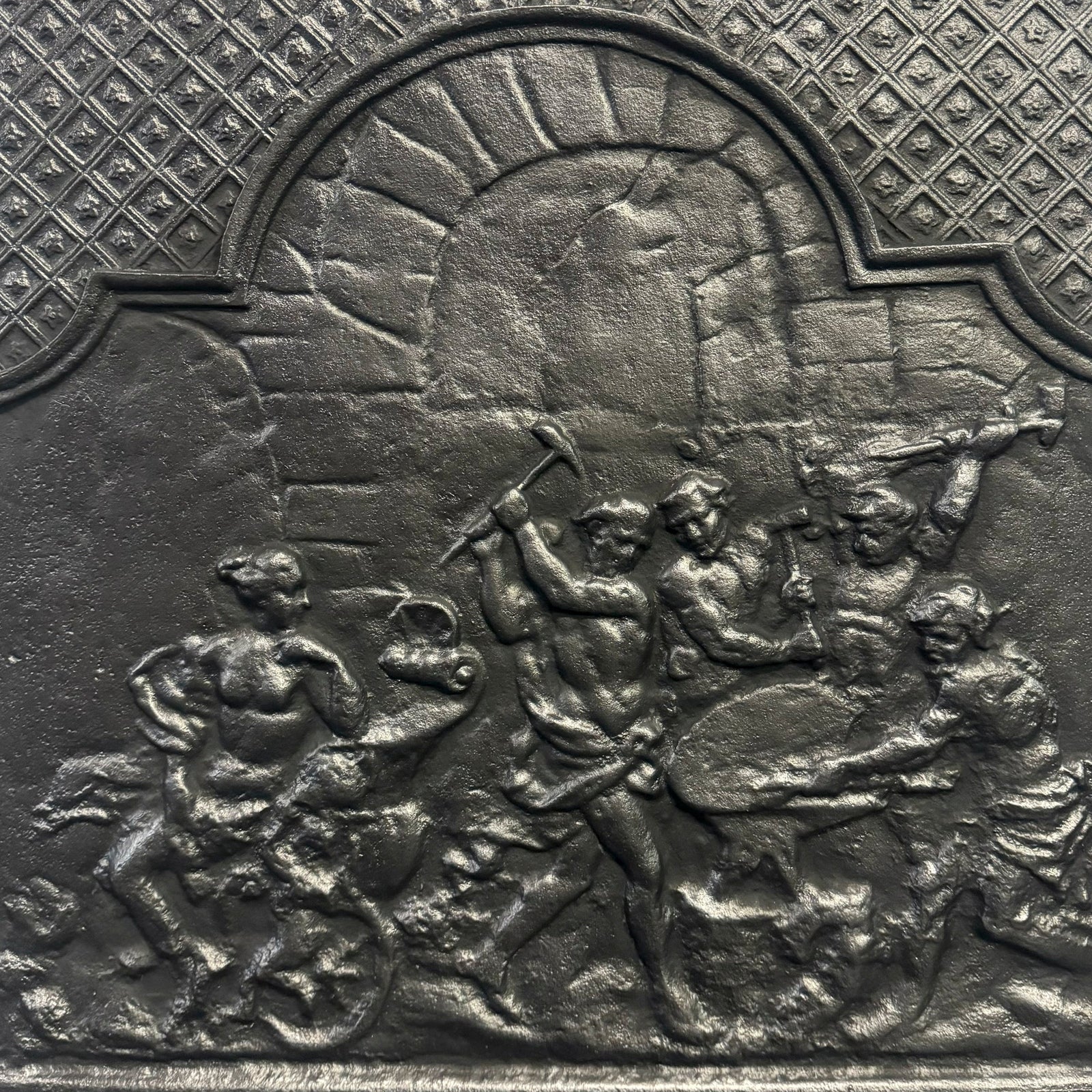 Antique Cast Iron Fire Back Plate | The Architectural Forum