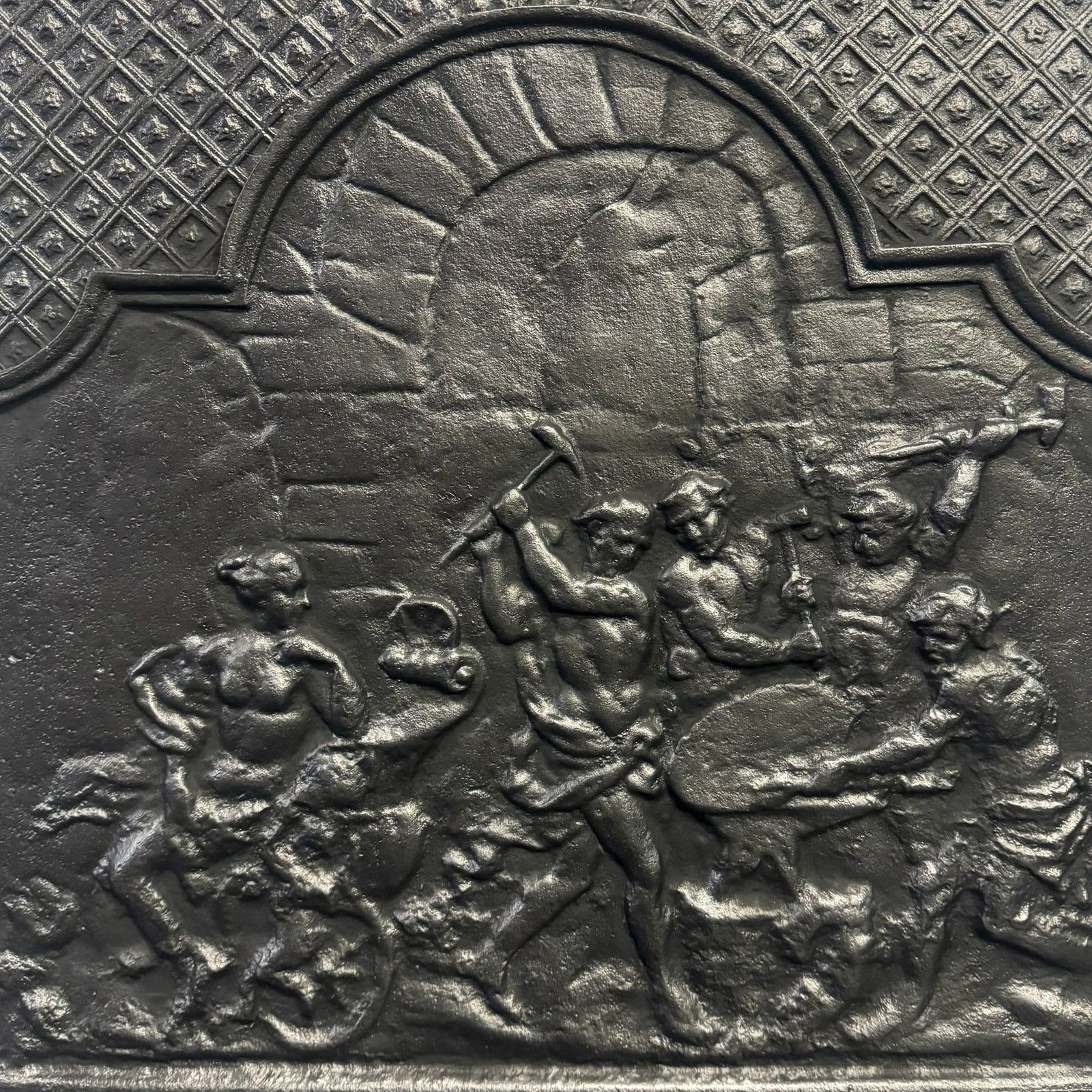 Antique Cast Iron Fire Back Plate | The Architectural Forum