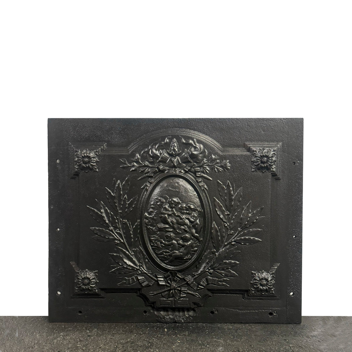 Antique Cast Iron Fire Back Plate | The Architectural Forum