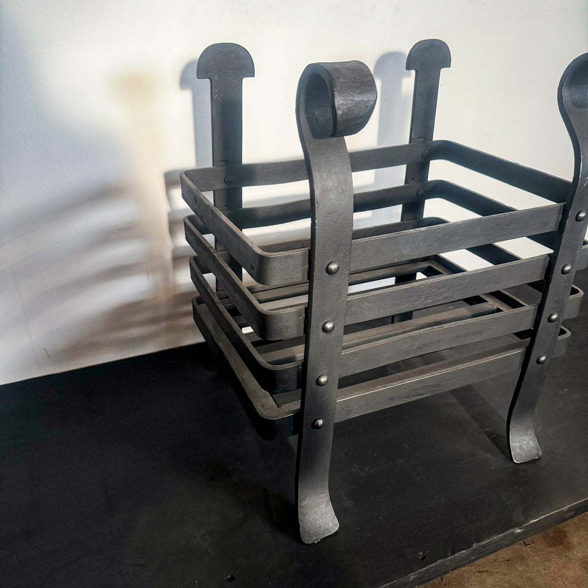 Reclaimed Antique Victorian Wrought Iron Fire Basket | The Architectural Forum