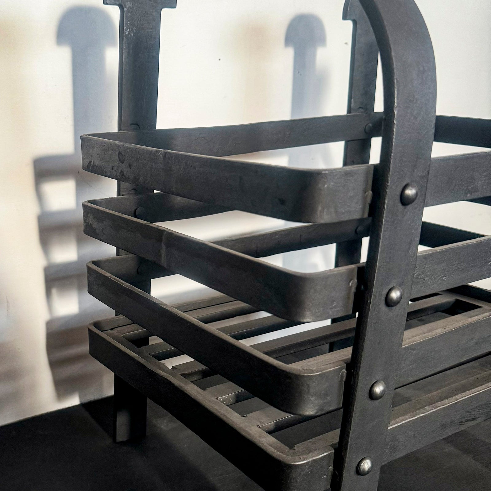 Reclaimed Antique Victorian Wrought Iron Fire Basket | The Architectural Forum