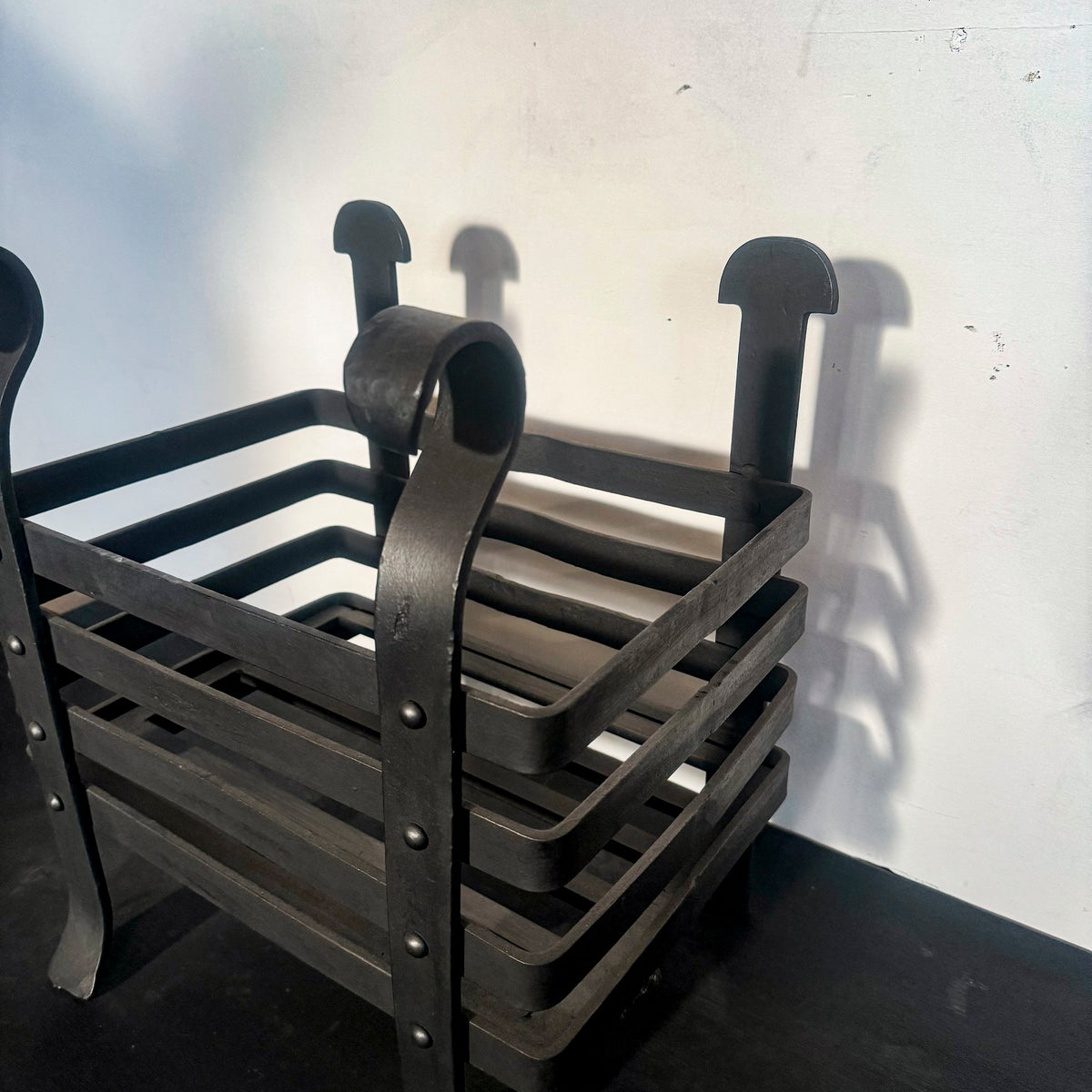 Reclaimed Antique Victorian Wrought Iron Fire Basket | The Architectural Forum