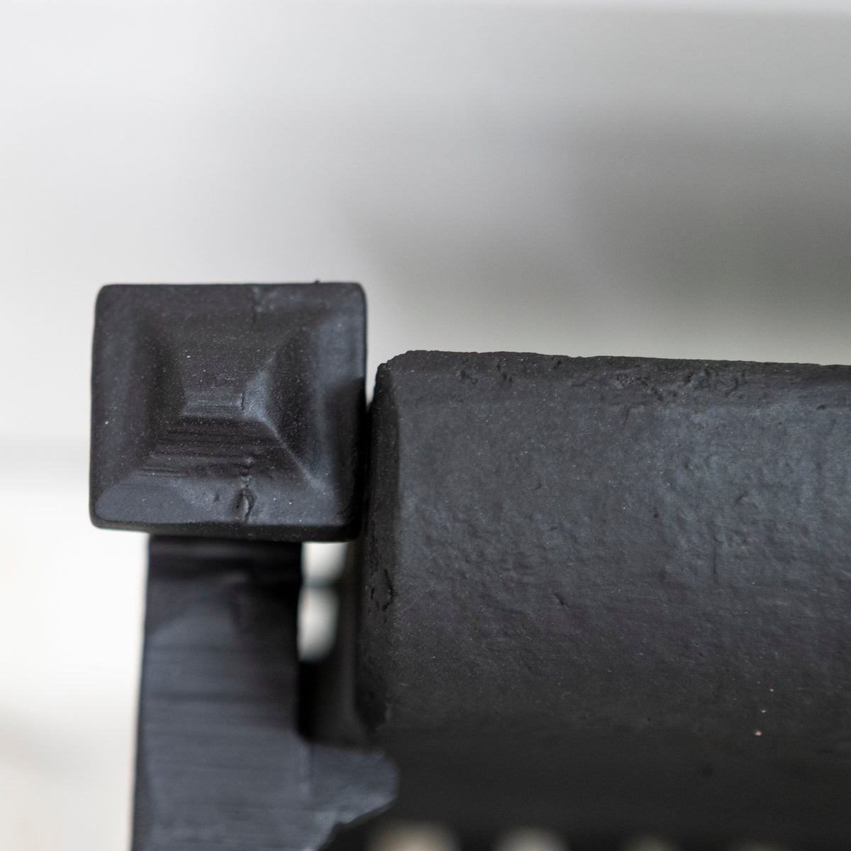 Reclaimed Cast Iron Fire Basket with Finials