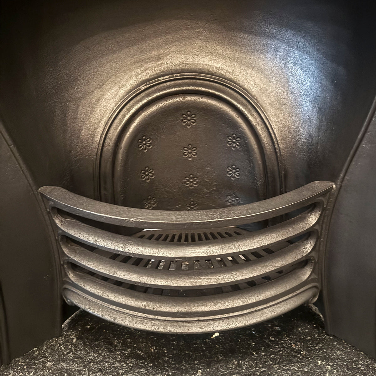 Antique Victorian Cast Iron Horseshoe Fireplace Insert | The Architectural Forum