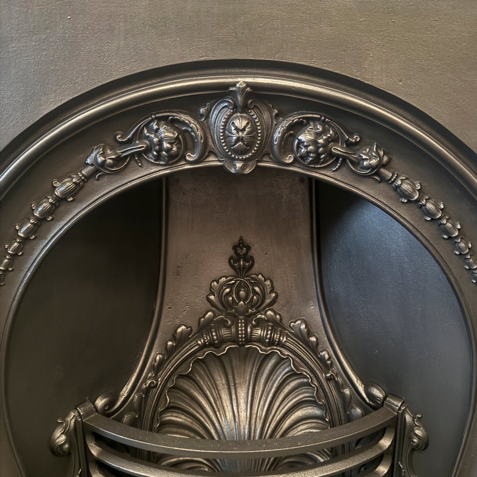 Antique Victorian Horseshoe Cast Iron Insert | The Architectural Forum