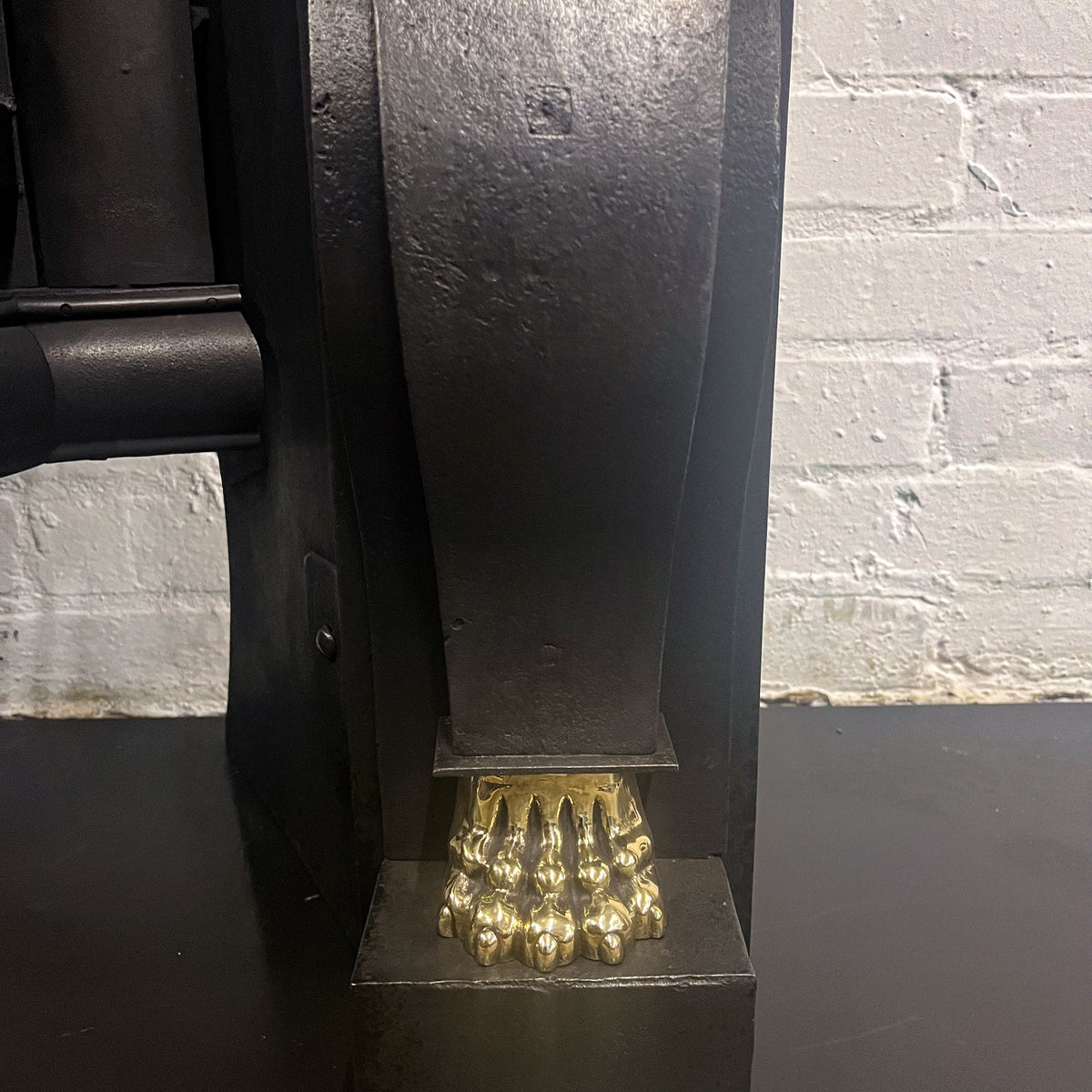 Antique Cast Iron Lion Head Fireplace Insert | The Architectural Forum