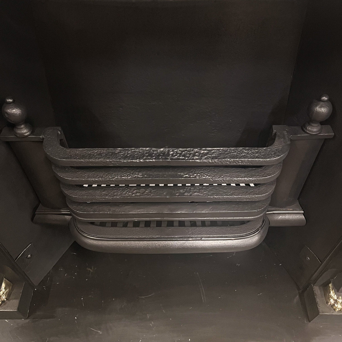 Antique Cast Iron Lion Head Fireplace Insert | The Architectural Forum