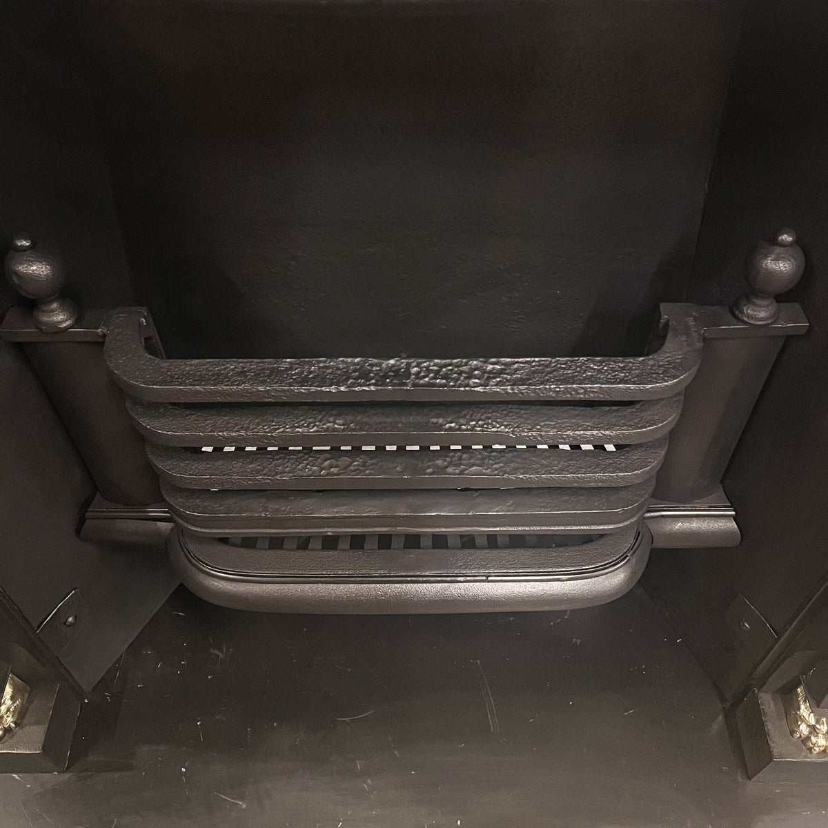 Antique Cast Iron Lion Head Fireplace Insert | The Architectural Forum