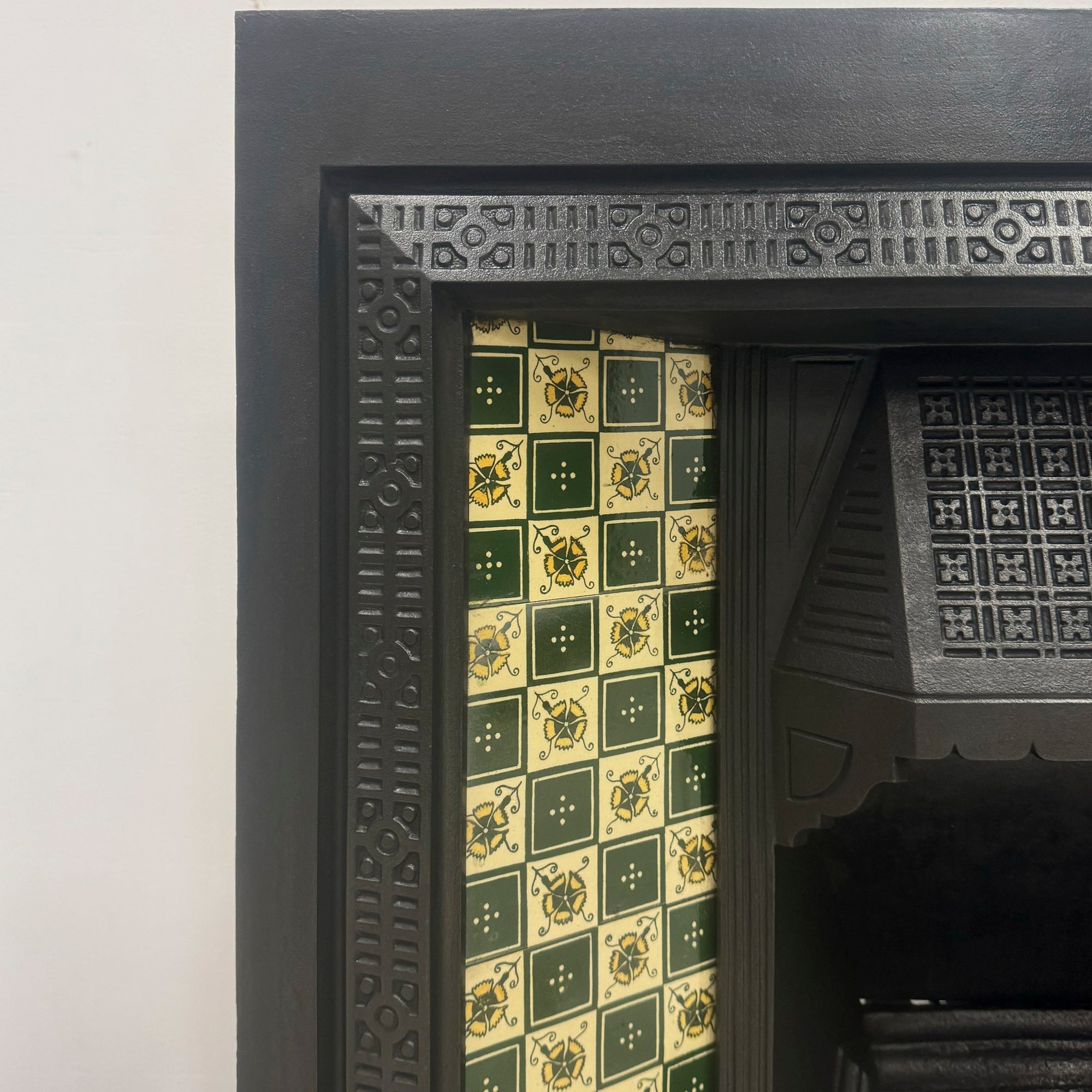 Antique Victorian Tiled Fireplace Insert | The Architectural Forum