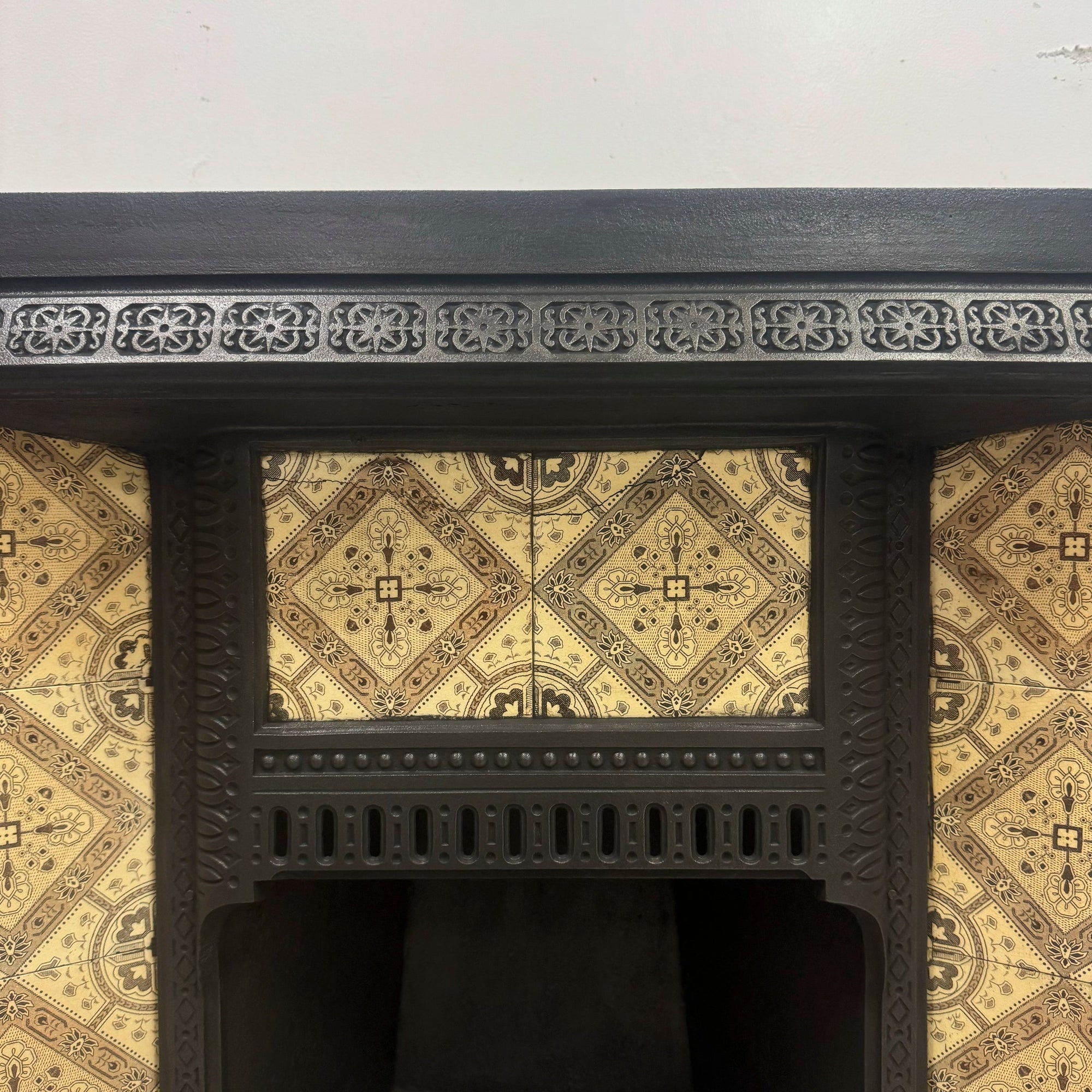 Antique Victorian Tiled Fireplace Insert | The Architectural Forum