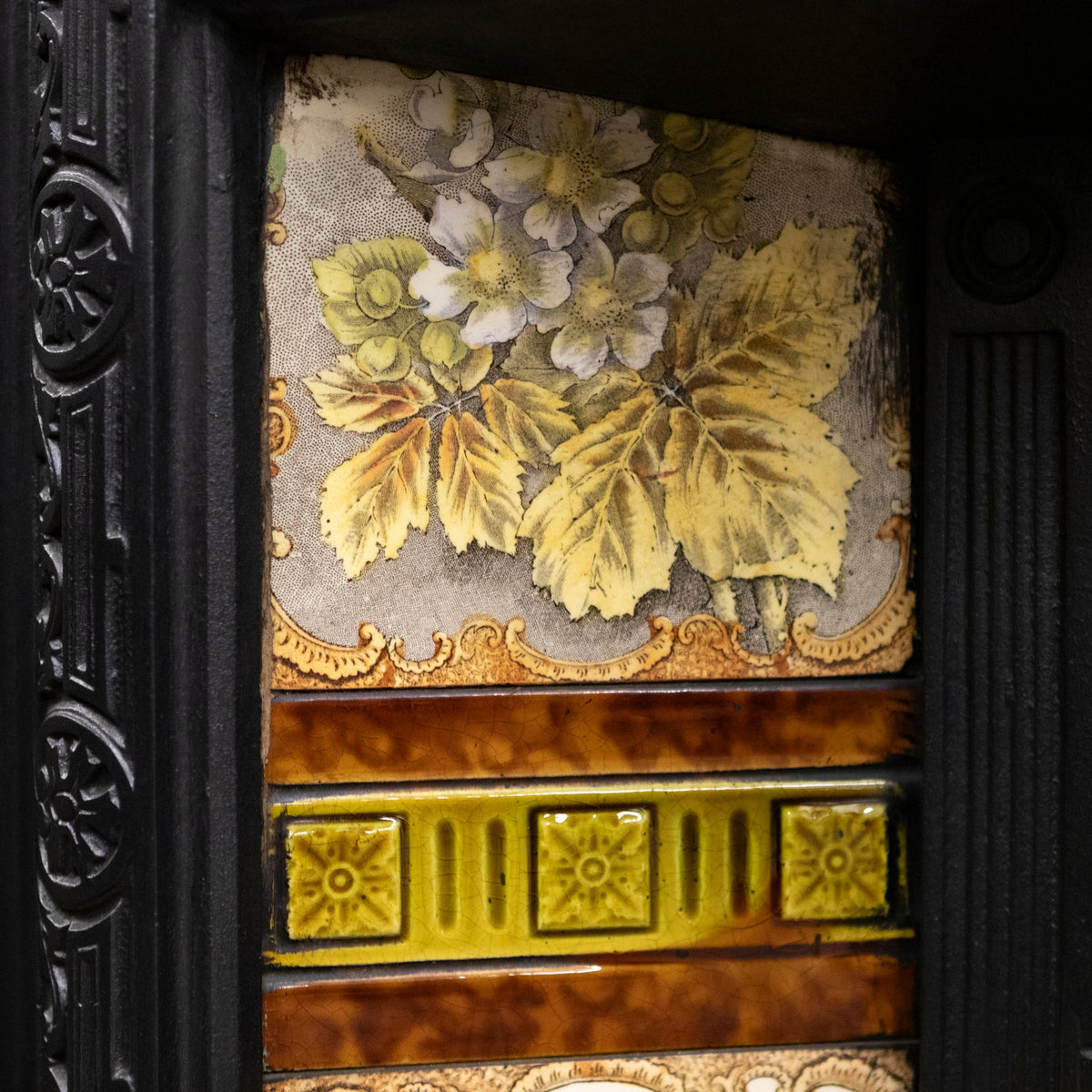 Antique Victorian Tiled Fireplace Insert | The Architectural Forum