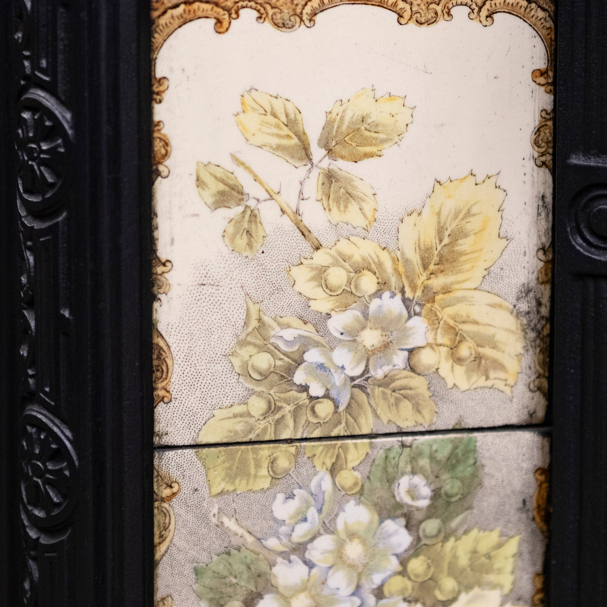 Antique Victorian Tiled Fireplace Insert | The Architectural Forum