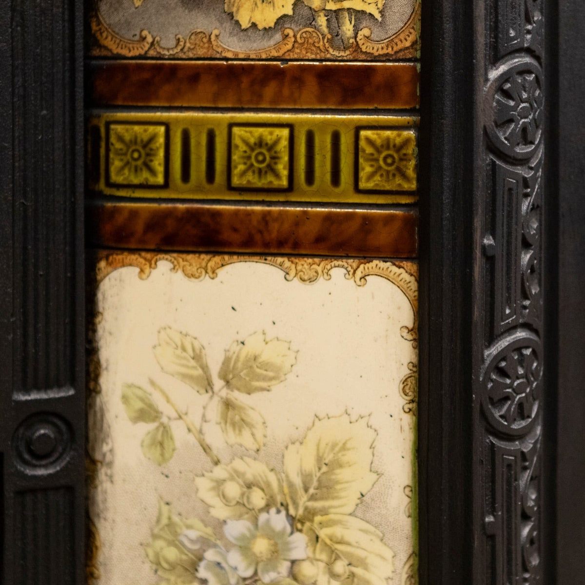 Antique Victorian Tiled Fireplace Insert | The Architectural Forum