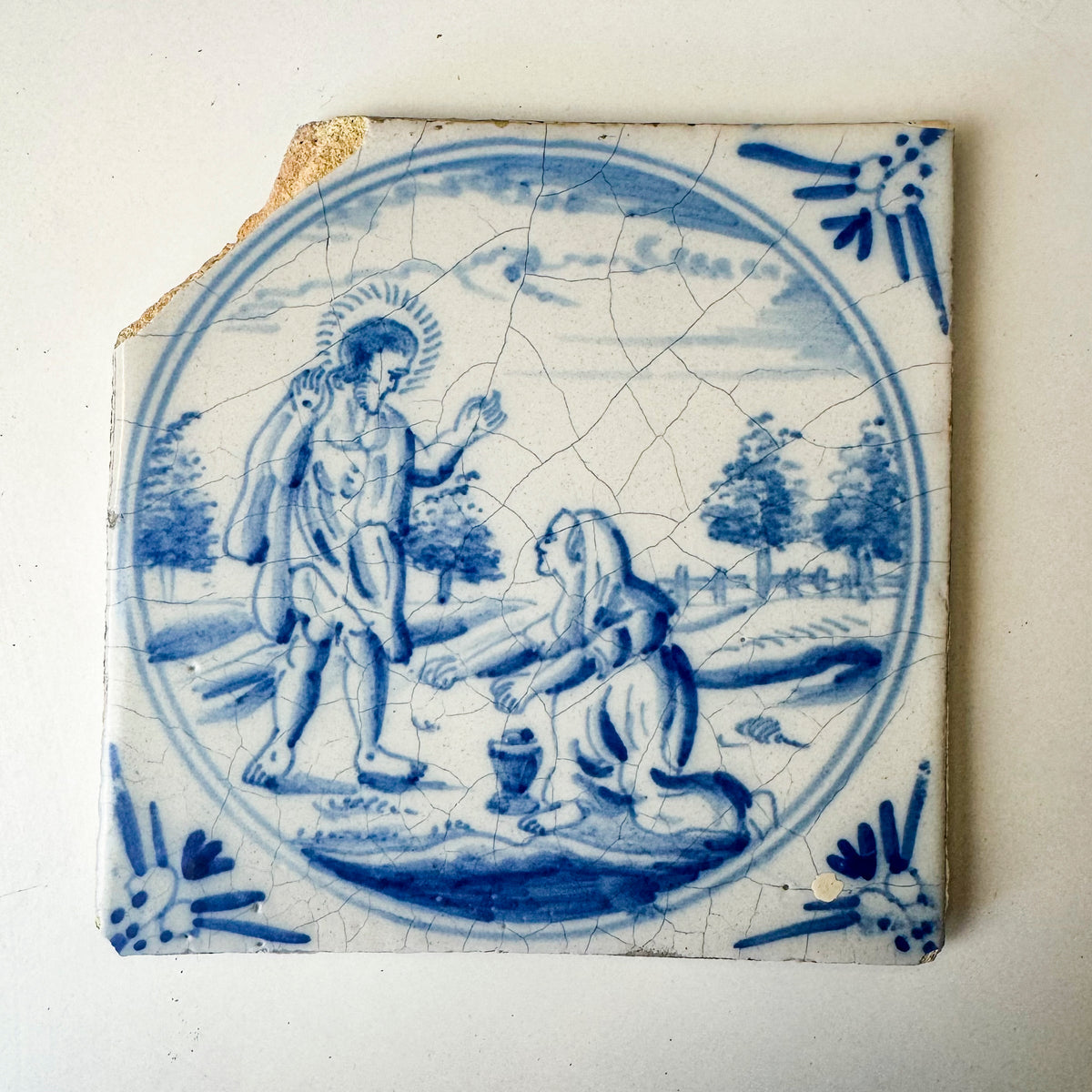 Set of 3 Antique 18th Century Dutch Delft Tiles | The Architectural Forum