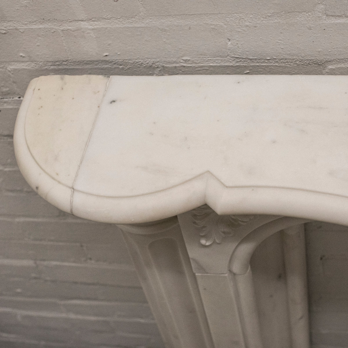 Antique Victorian Statuary Marble Surround with Carved Eagle | The Architectural Forum