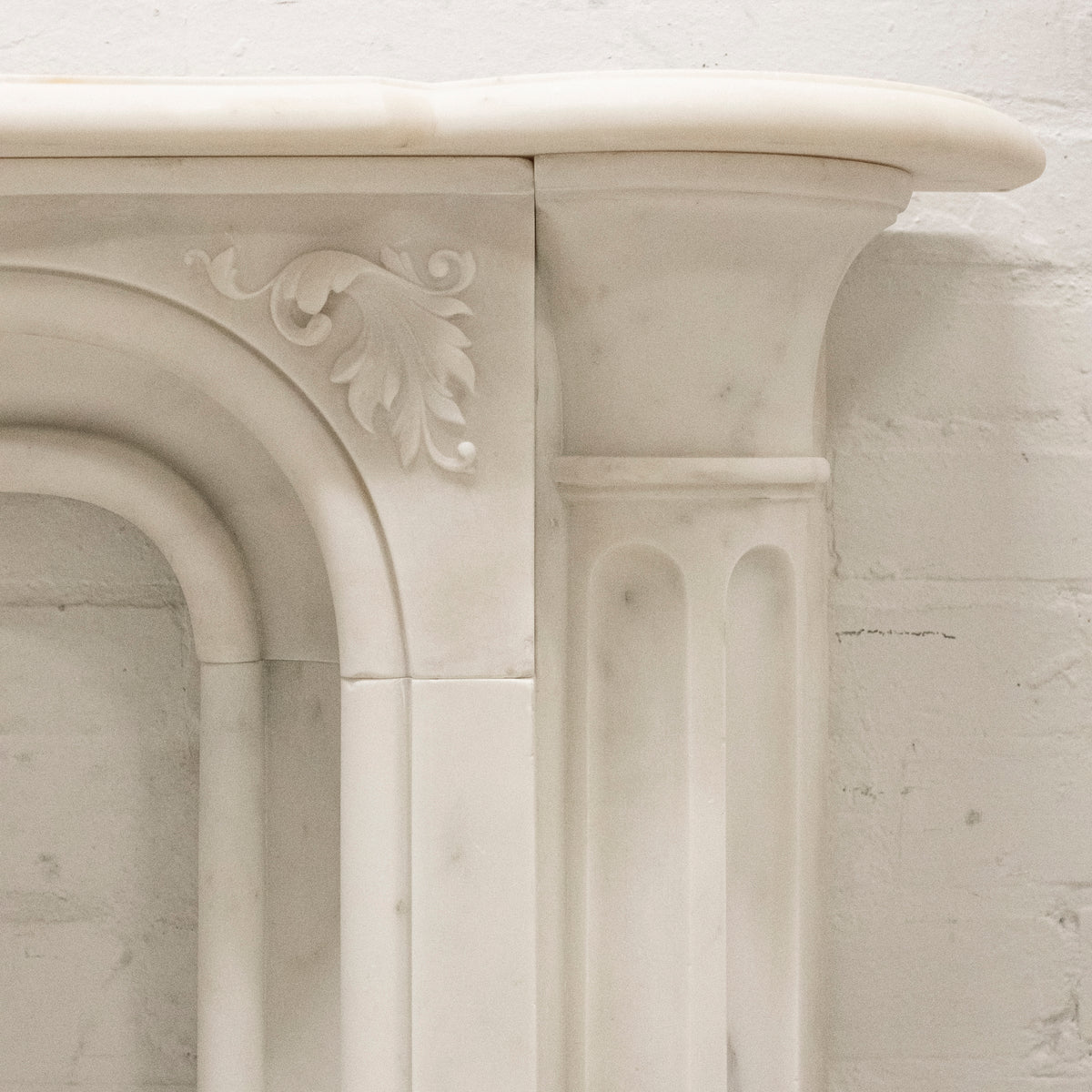 Antique Victorian Statuary Marble Surround with Carved Eagle | The Architectural Forum