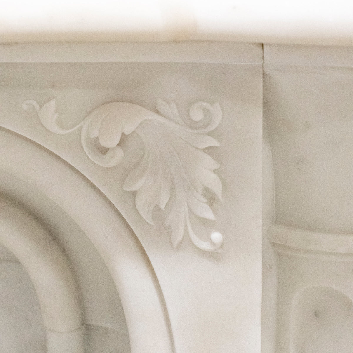 Antique Victorian Statuary Marble Surround with Carved Eagle | The Architectural Forum