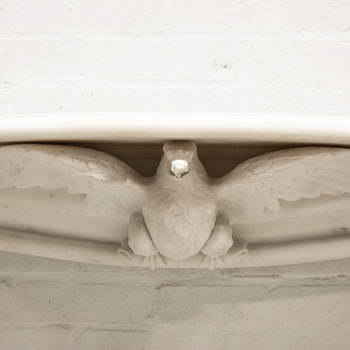 Antique Victorian Statuary Marble Surround with Carved Eagle | The Architectural Forum