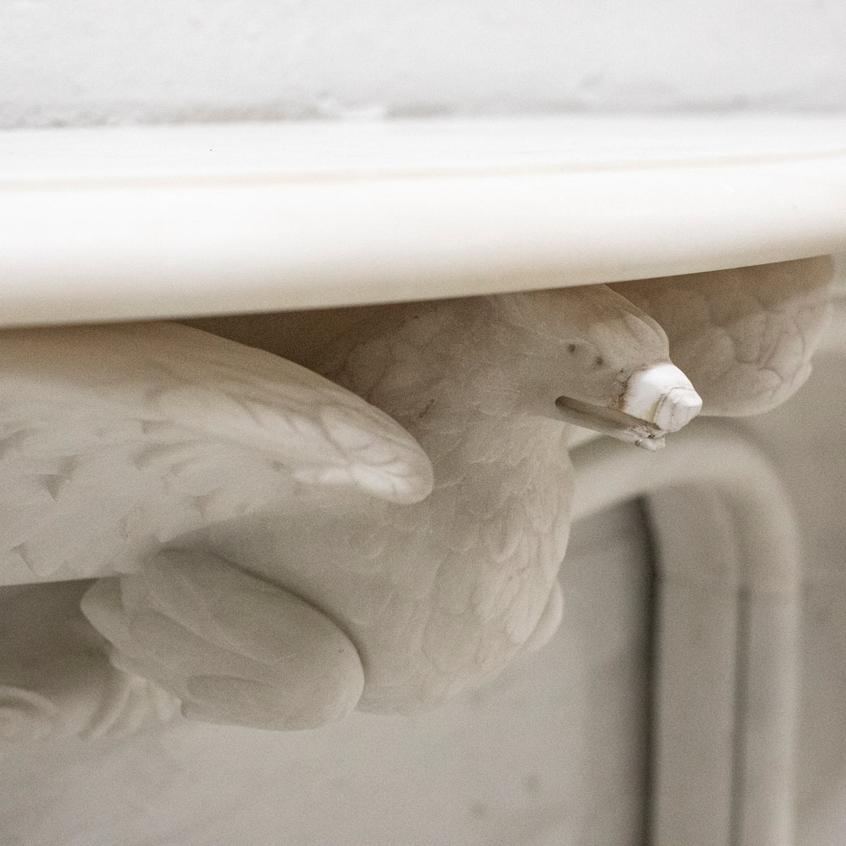 Antique Victorian Statuary Marble Surround with Carved Eagle | The Architectural Forum
