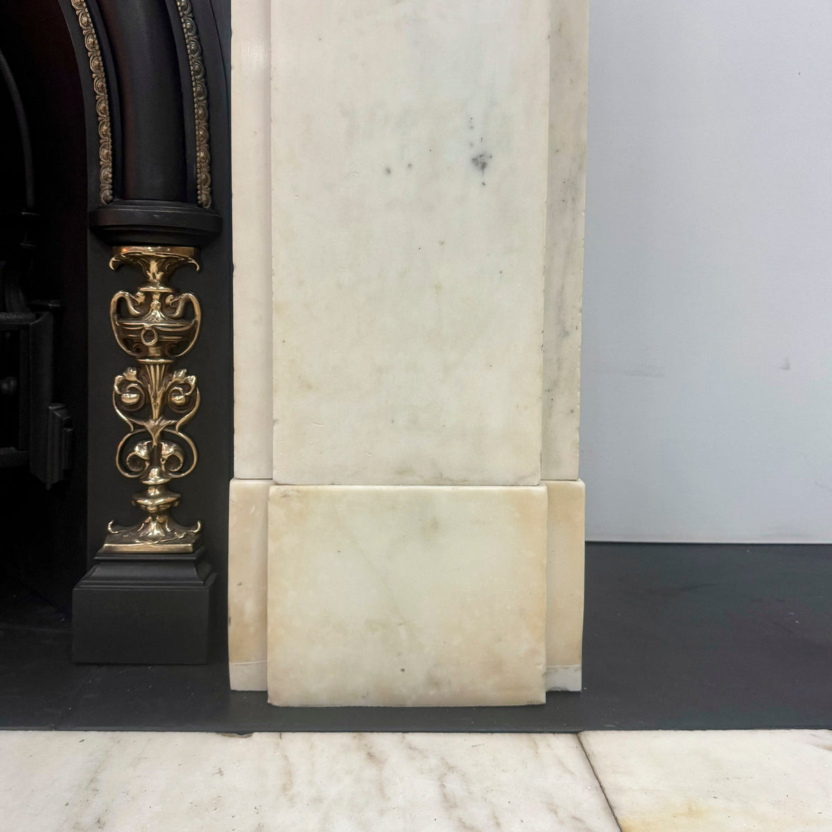 Antique Victorian Statuary Marble Chimneypiece with Carved Corbels | The Architectural Forum