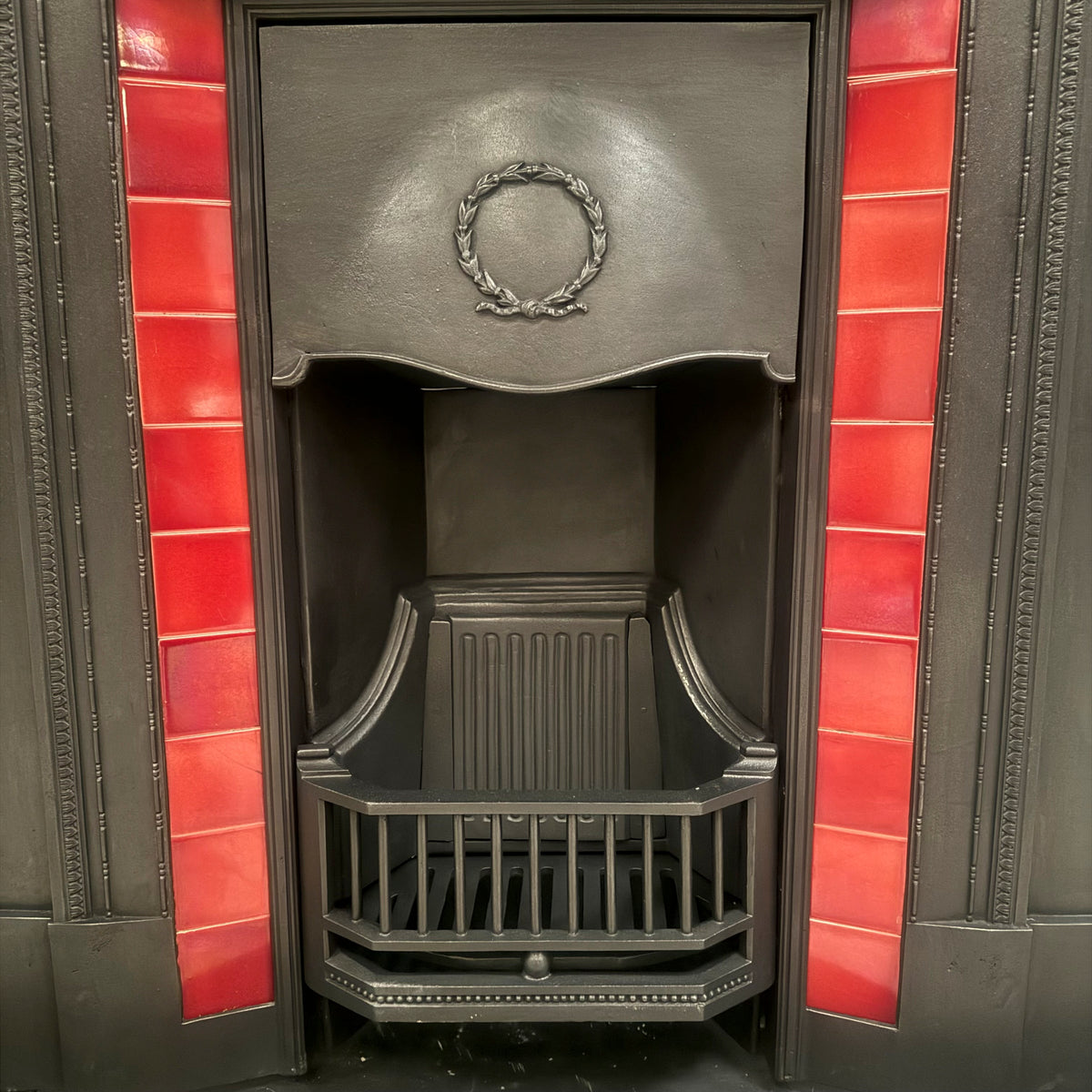 Antique Edwardian Tiled Combination Fireplace | The Architectural Forum