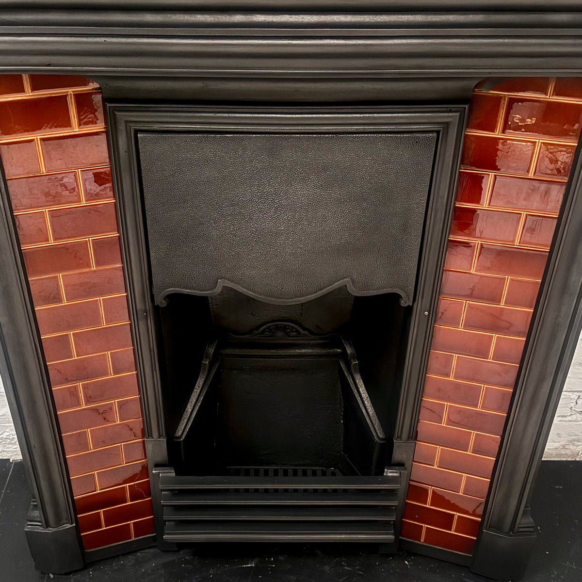 Antique Edwardian Tiled Combination Fireplace | The Architectural Forum