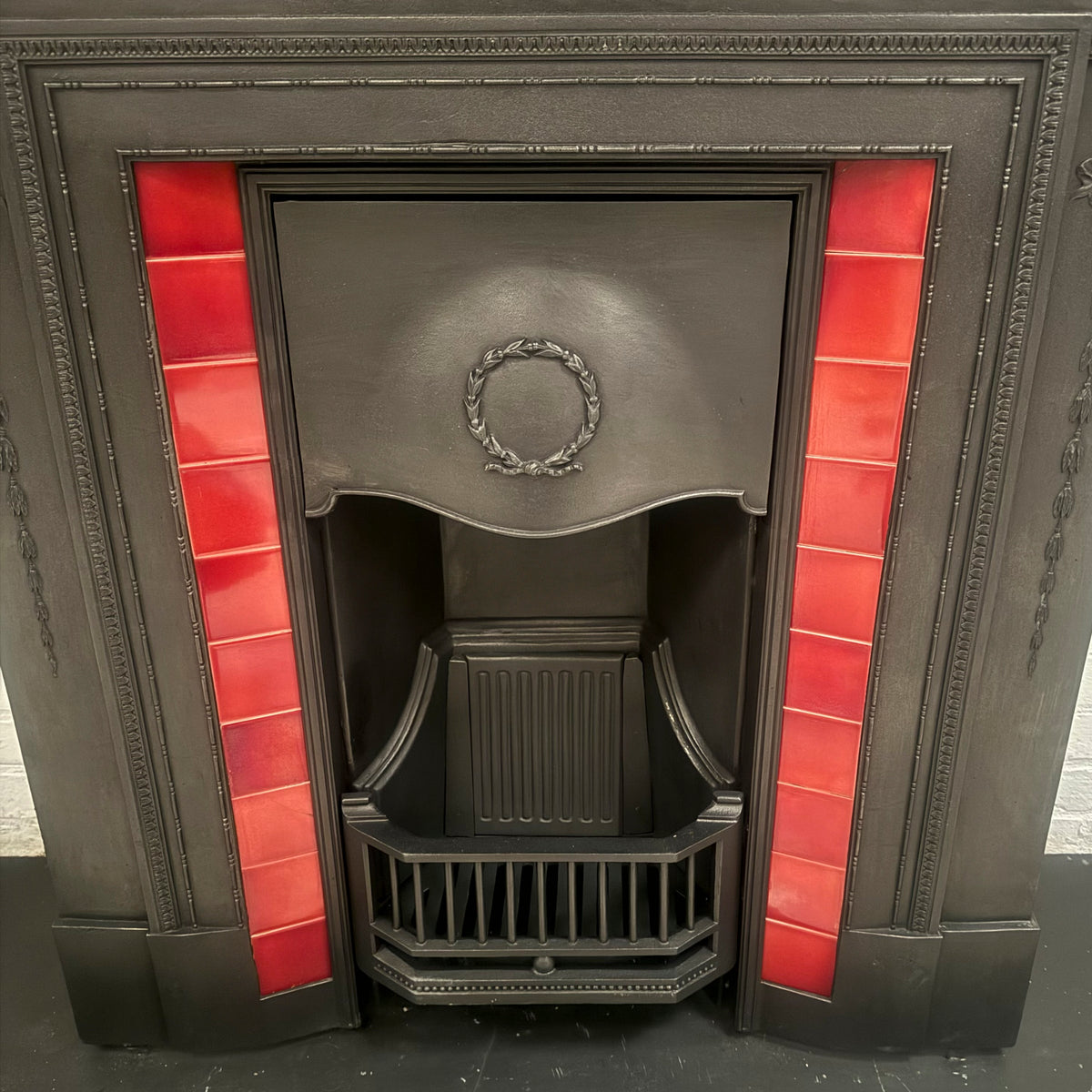 Antique Edwardian Tiled Combination Fireplace | The Architectural Forum