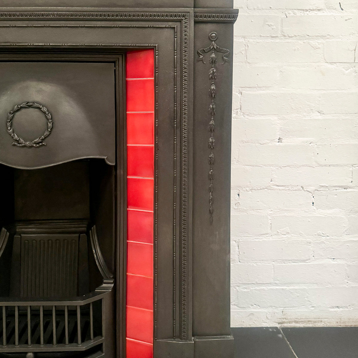 Antique Edwardian Tiled Combination Fireplace | The Architectural Forum