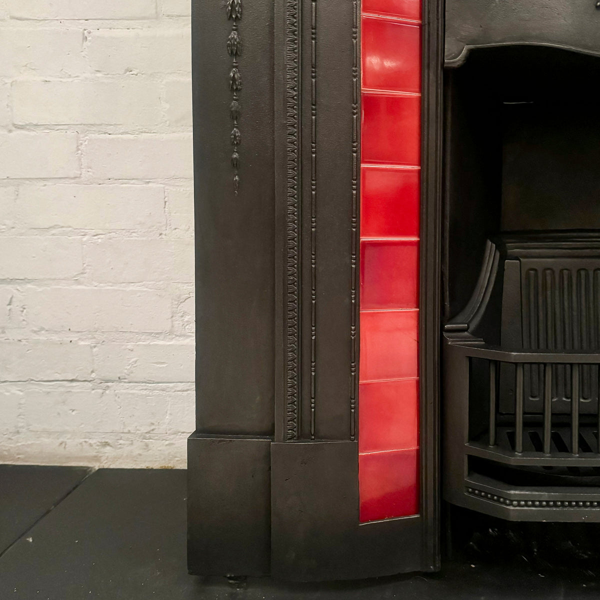 Antique Edwardian Tiled Combination Fireplace | The Architectural Forum