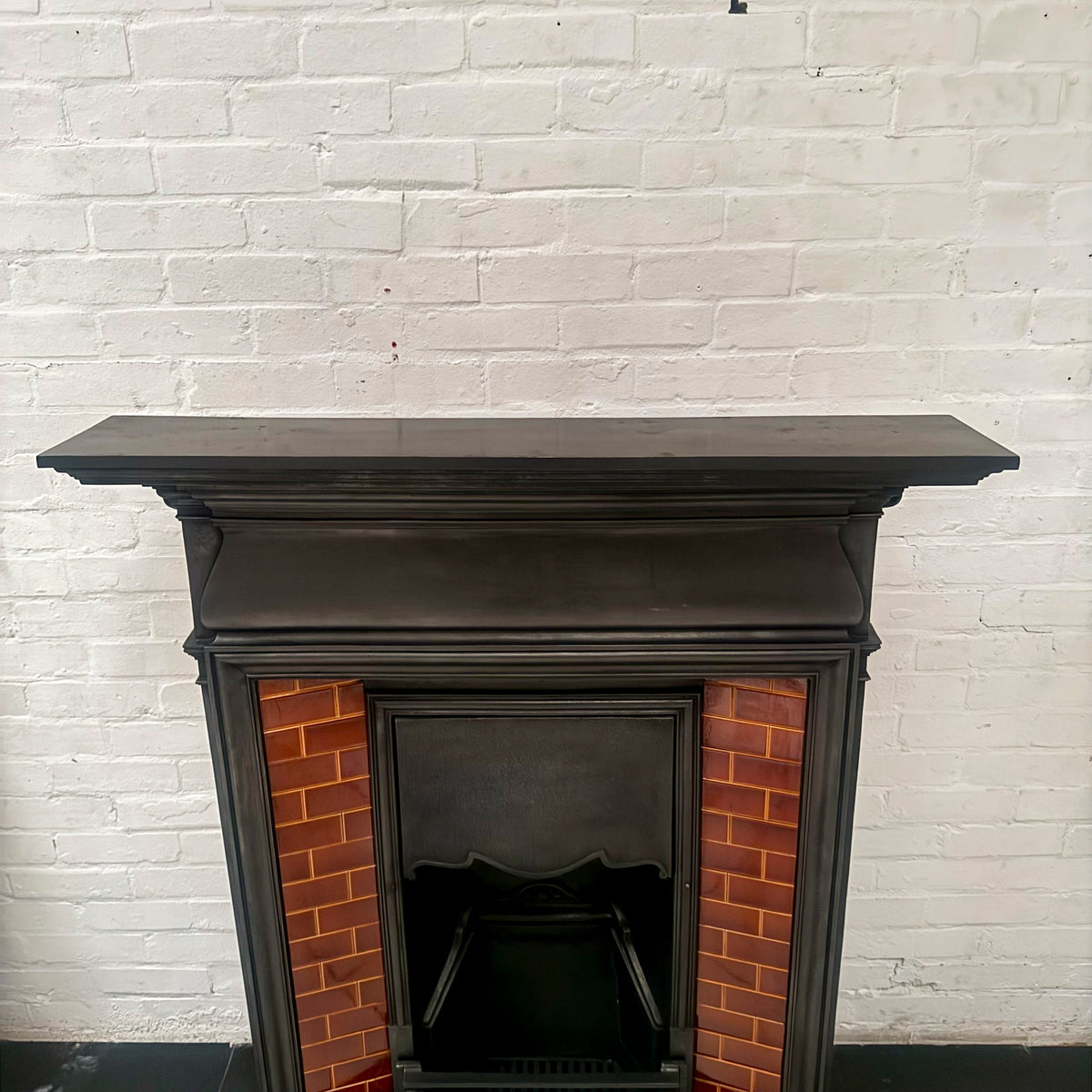 Antique Edwardian Tiled Combination Fireplace | The Architectural Forum